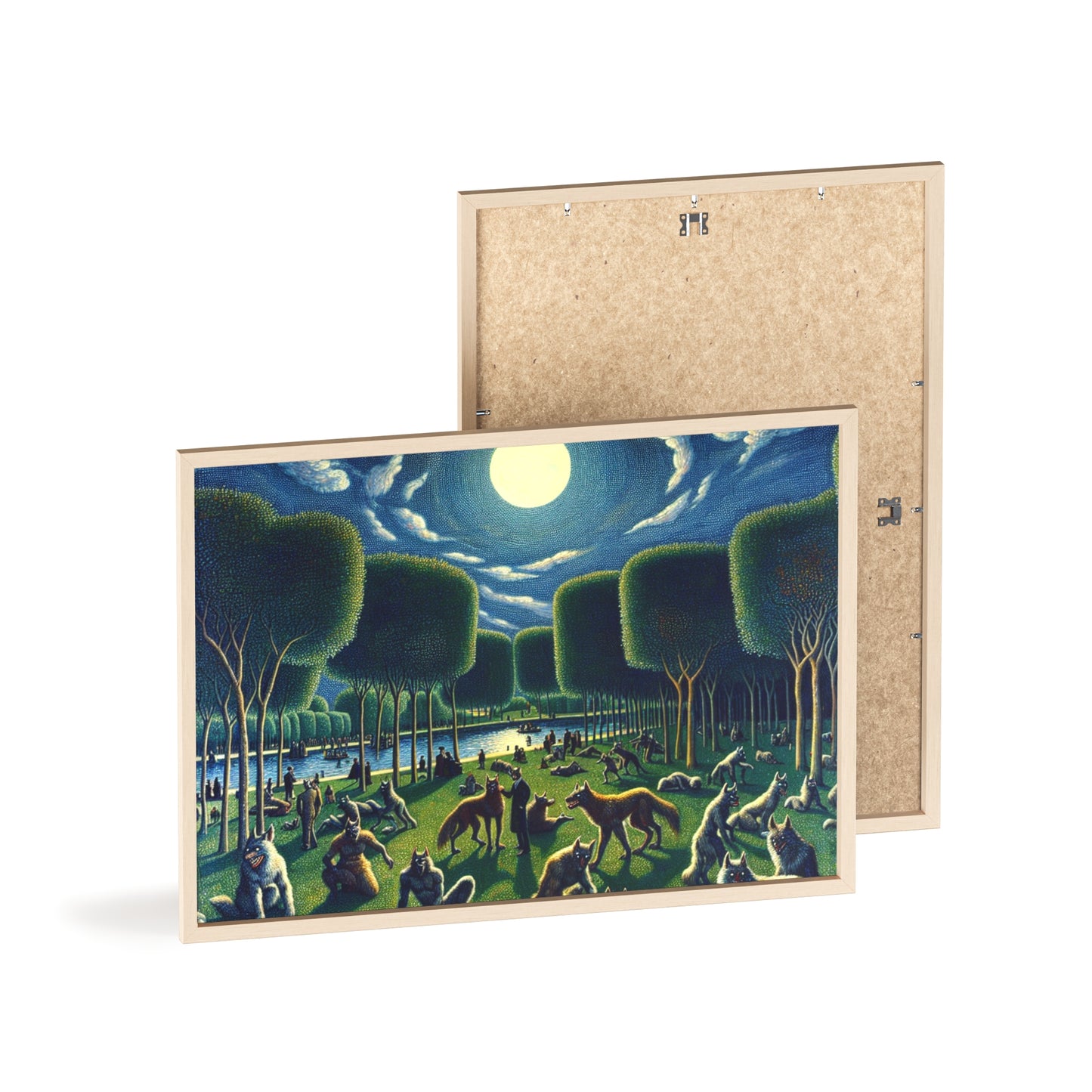 Framed Werewolves at the Waterfront Poster