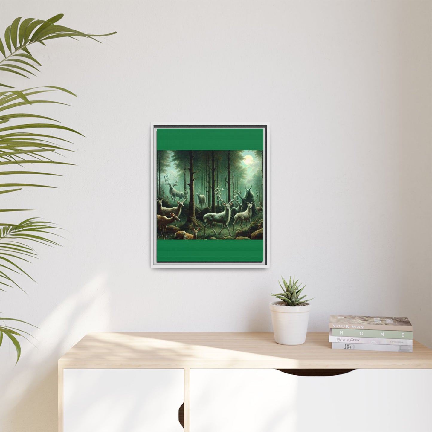 Wendigo Shepherd Canvas, Framed (Multi-color)