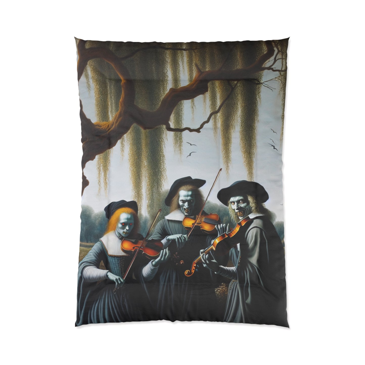 Vermeer's Vampire Violinists Comforter