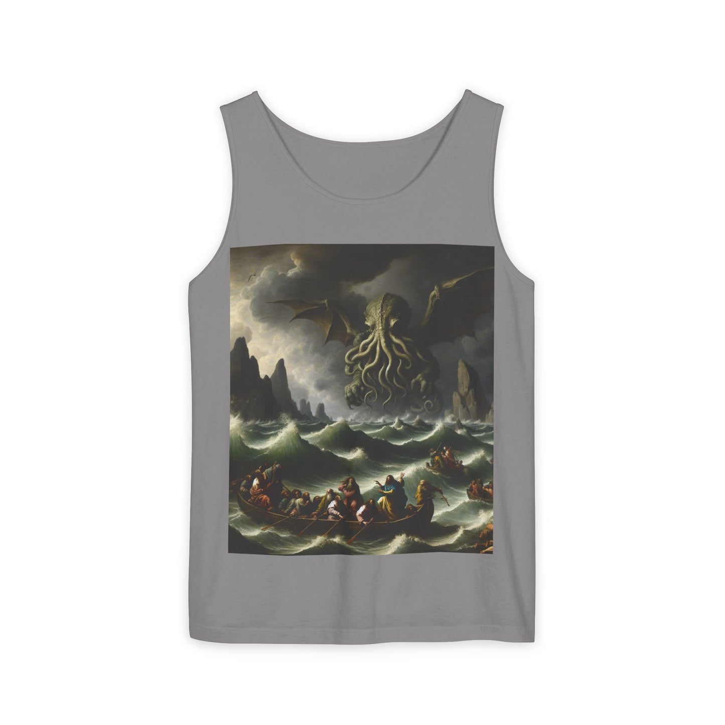 Cthulhu in the Storm Unisex Tank Top
