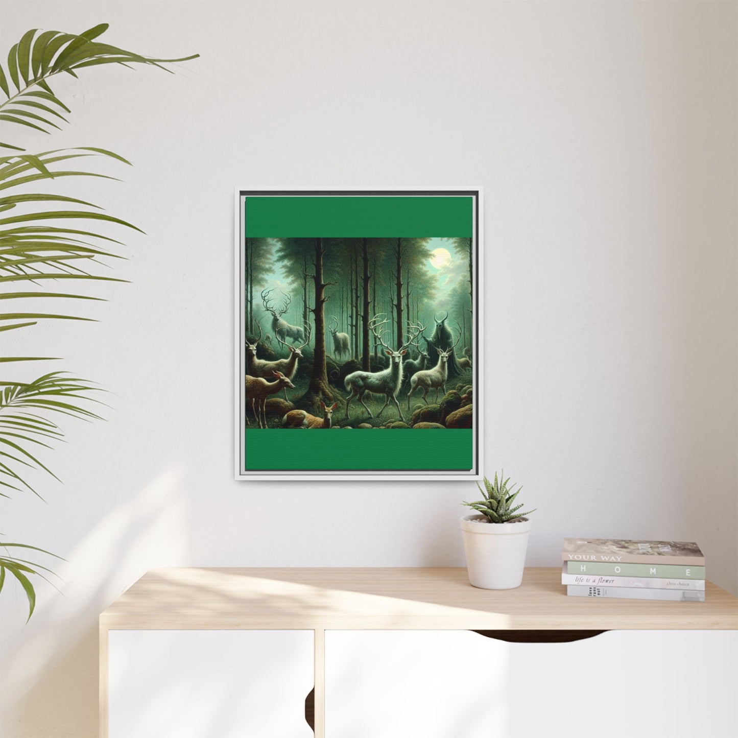 Wendigo Shepherd Canvas, Framed (Multi-color)