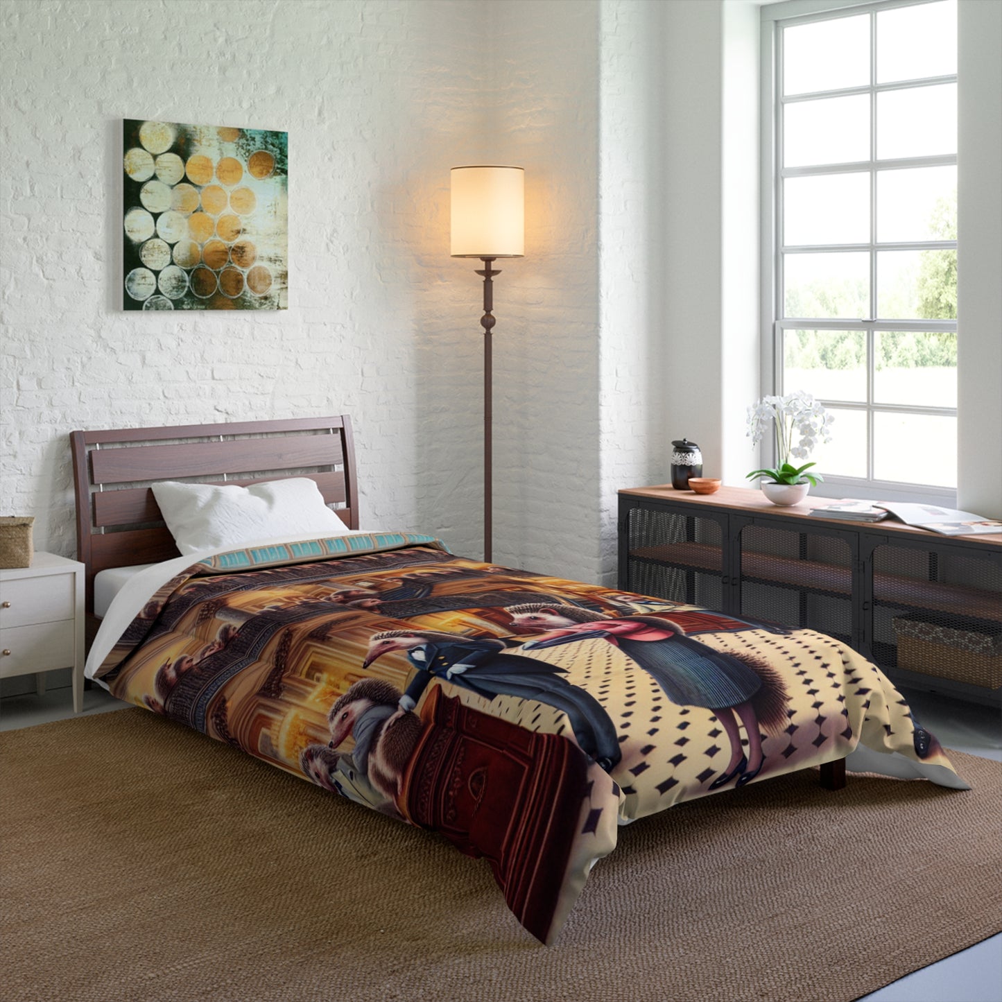 Hedgehog Hotel Comforter