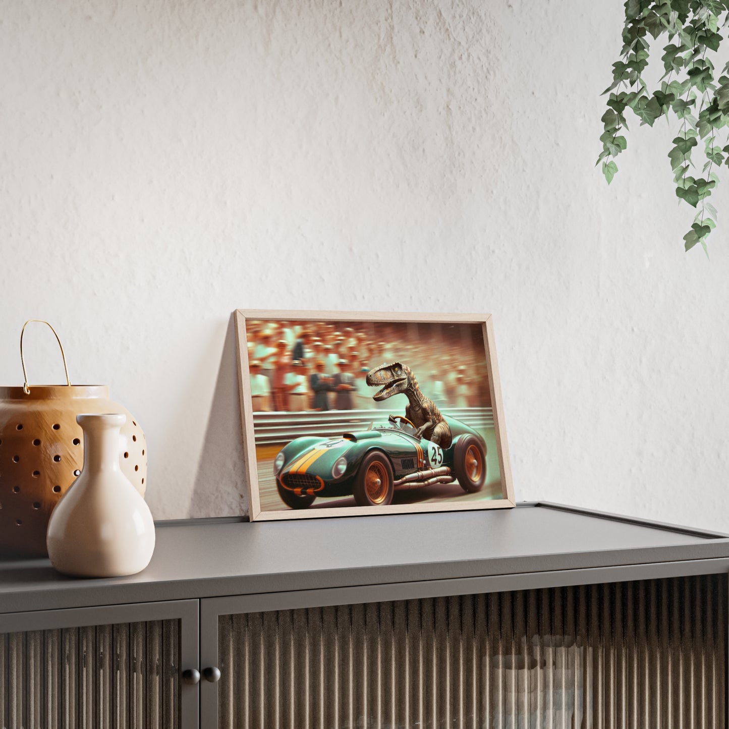 Framed Velocity Raptor Poster