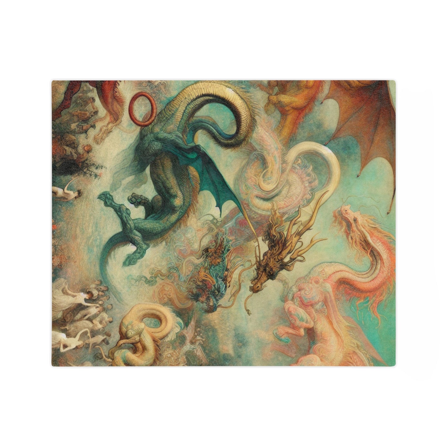 Degas Dreams of Dragons Velveteen Microfiber Blanket