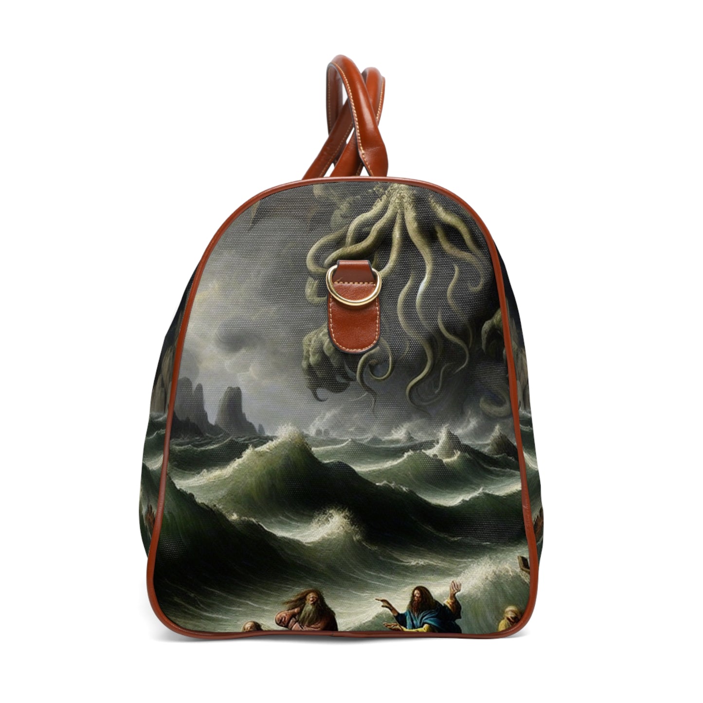 Cthulhu in the Storm Waterproof Travel Bag