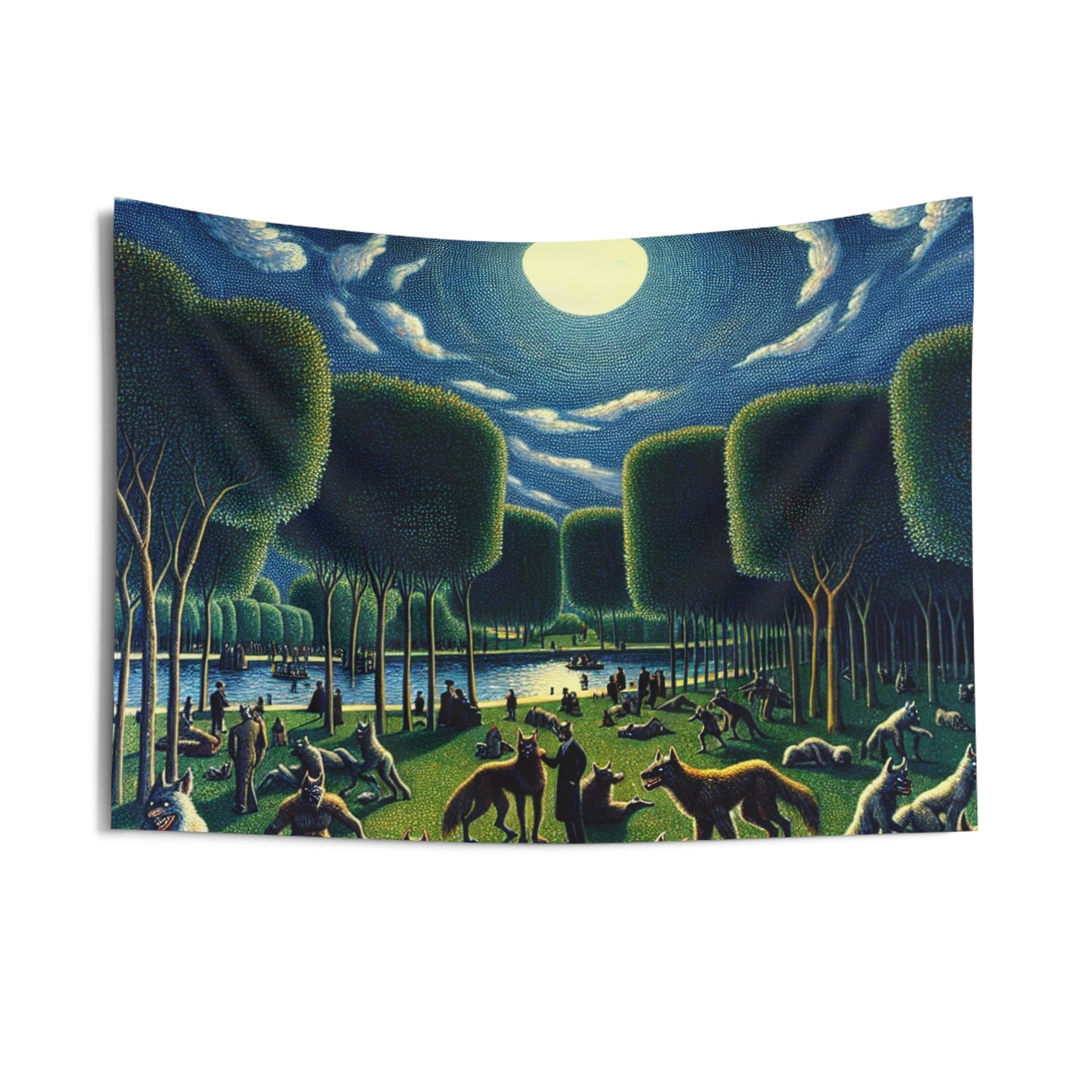 Werewolves at the Waterfront Wall Tapestry