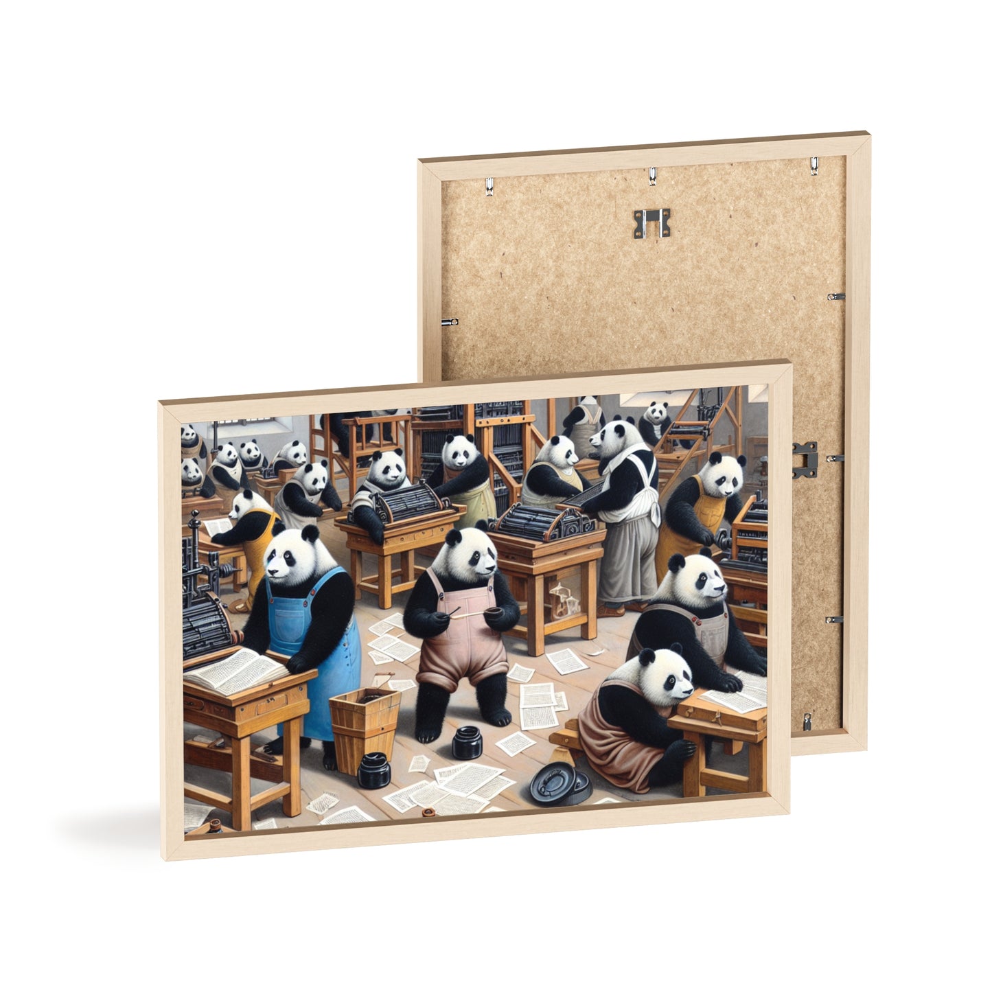 Framed Printing Pandamonium Poster