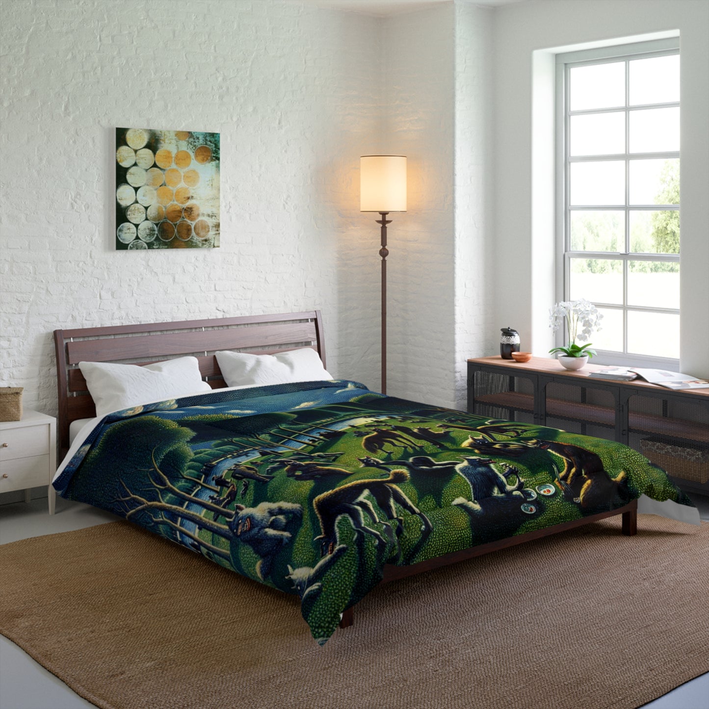 Werewolves at the Waterfront Comforter