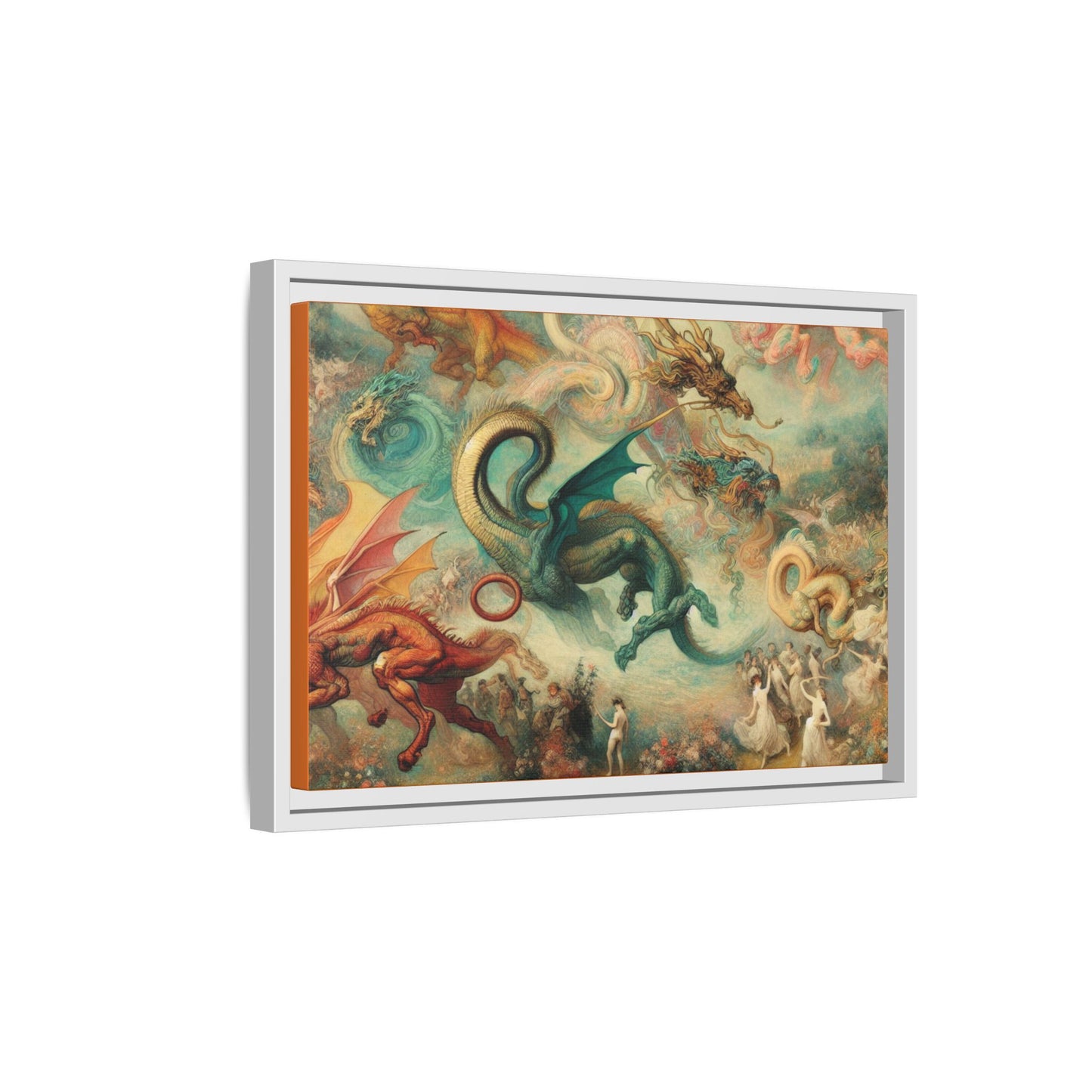 Degas Dreams of Dragons Canvas, Framed (Multi-color)