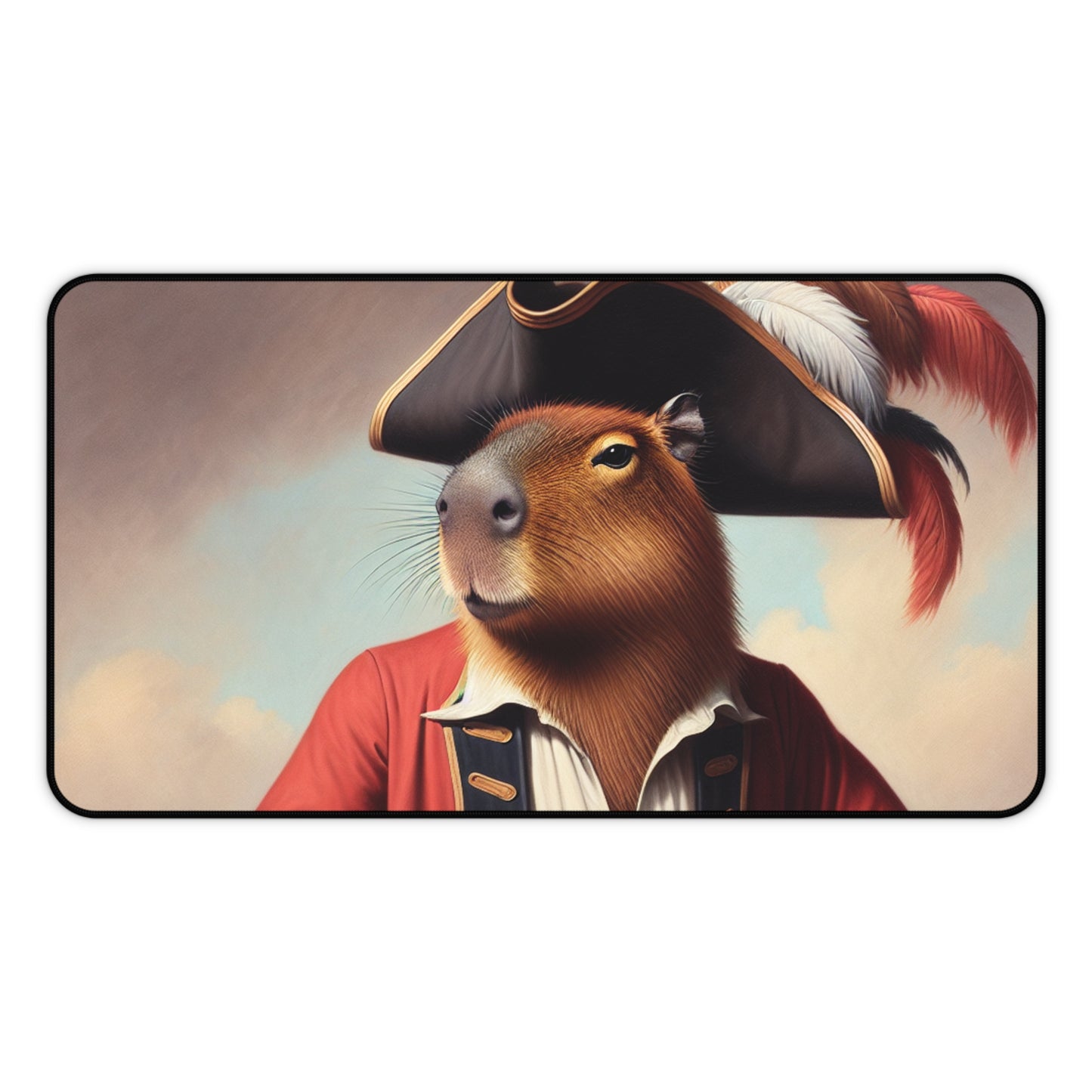 Captain Capybara Desk Mat