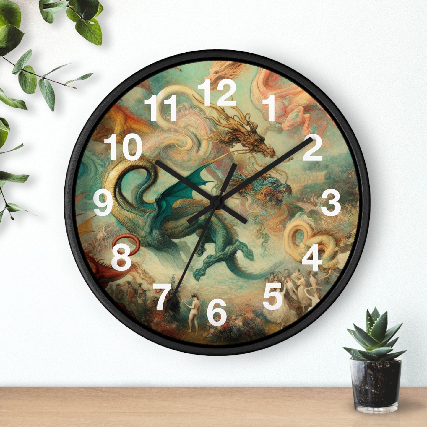 Degas Dreams of Dragons Wall Clock