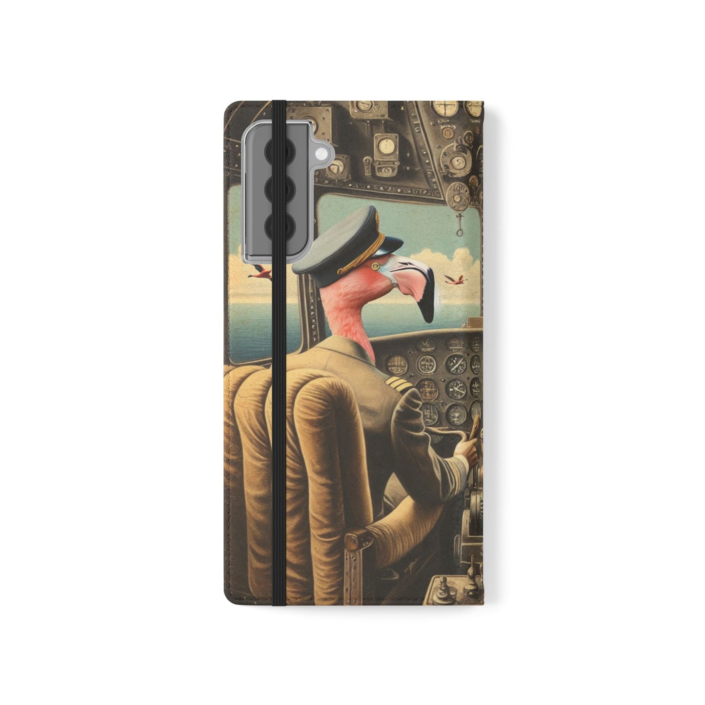 Flamingo Flight Deck Flip Case - iPhone/Galaxy
