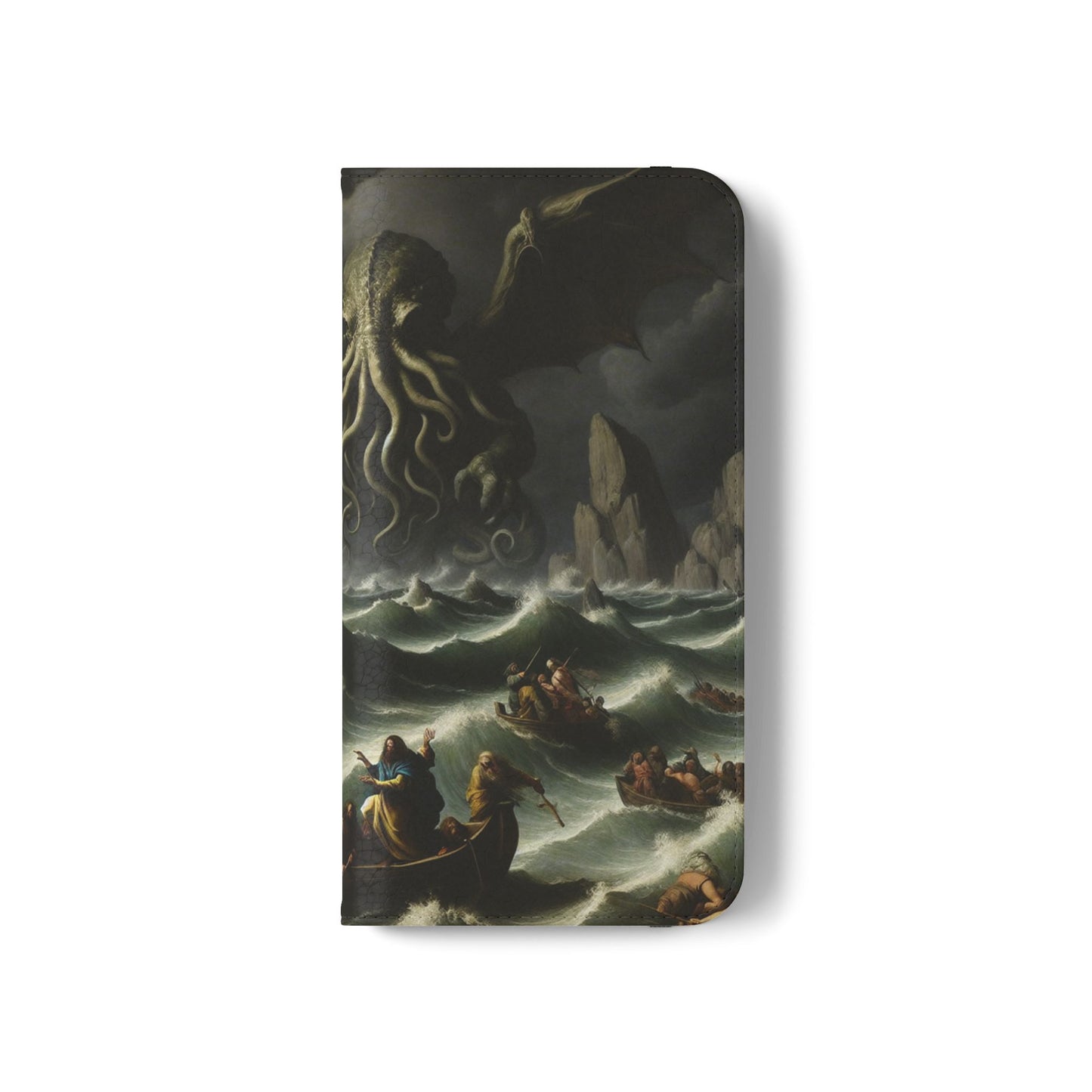 Cthulhu in the Storm Flip Cases for iPhones