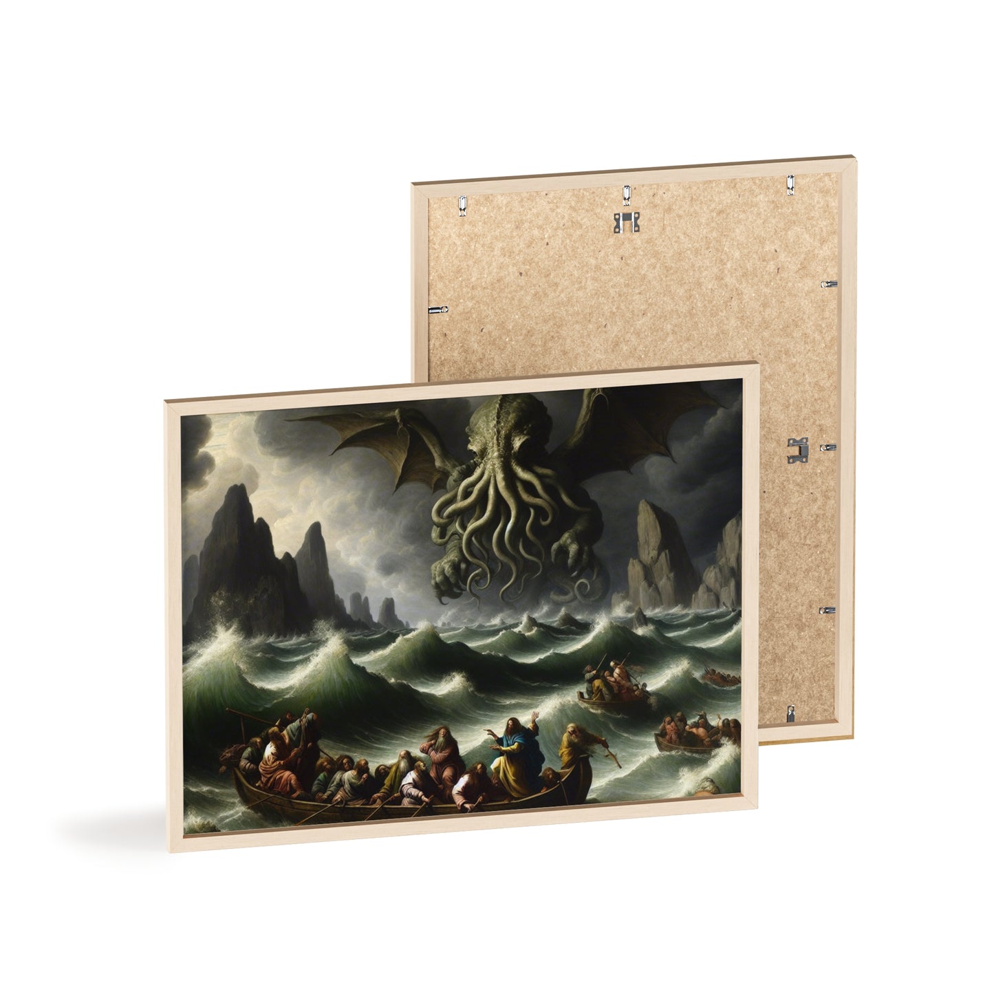 Framed Cthulhu in the Storm Poster