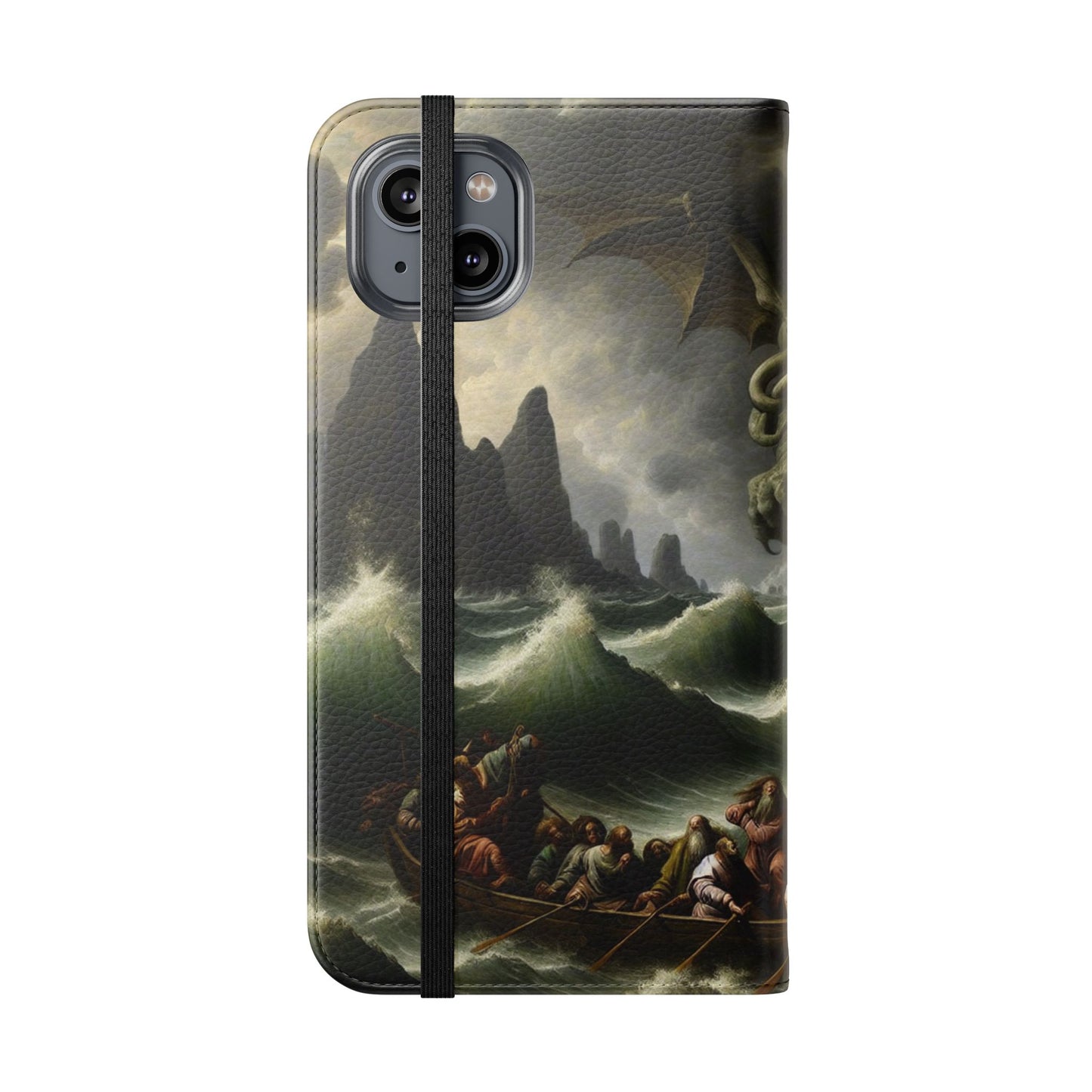 Cthulhu in the Storm Flip Cases for iPhones