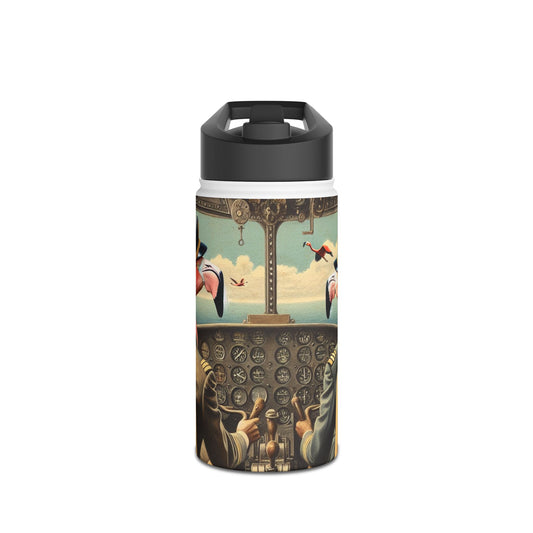 Flamingo Flight Deck Stainless Steel Water Bottle