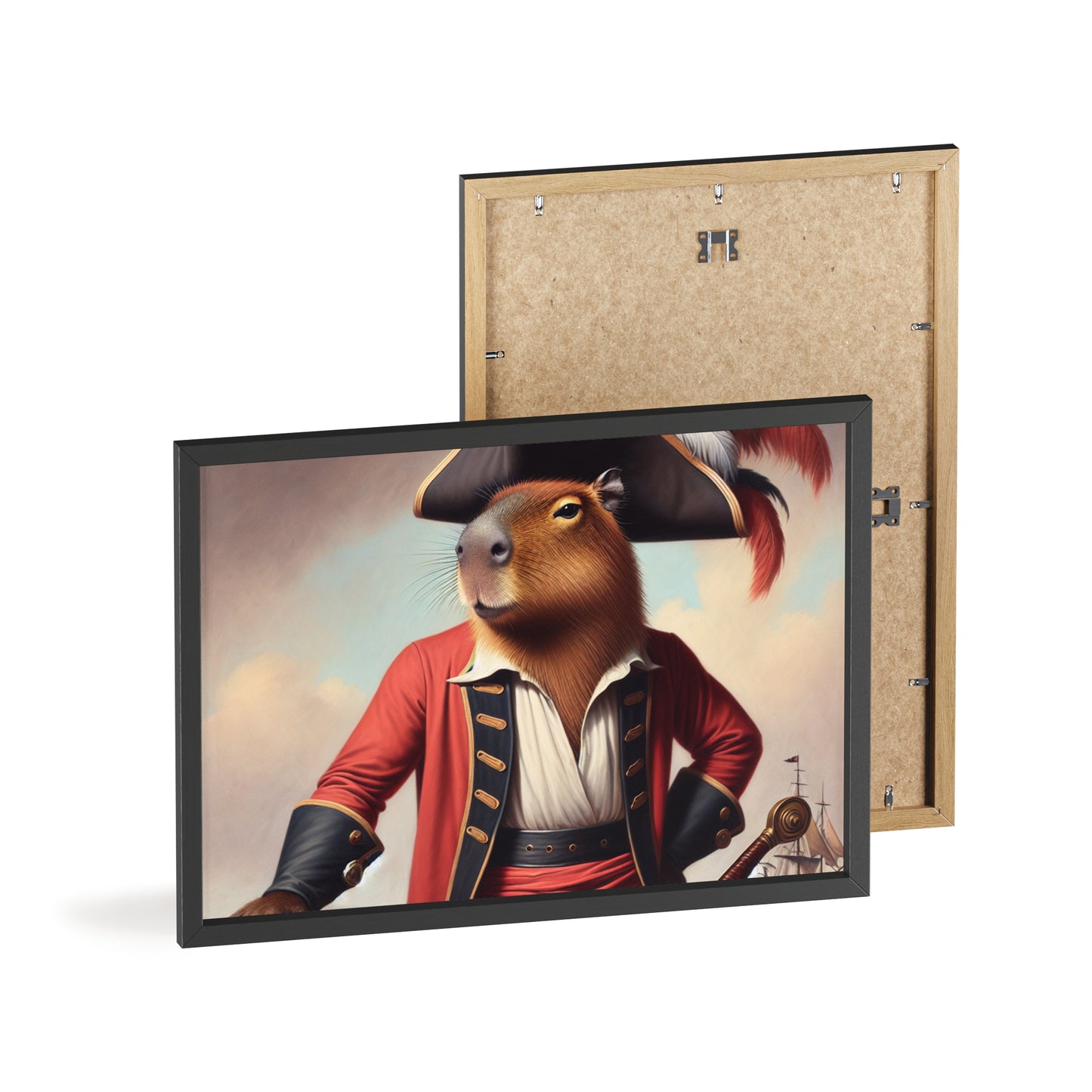 Framed Captain Capybara Poster