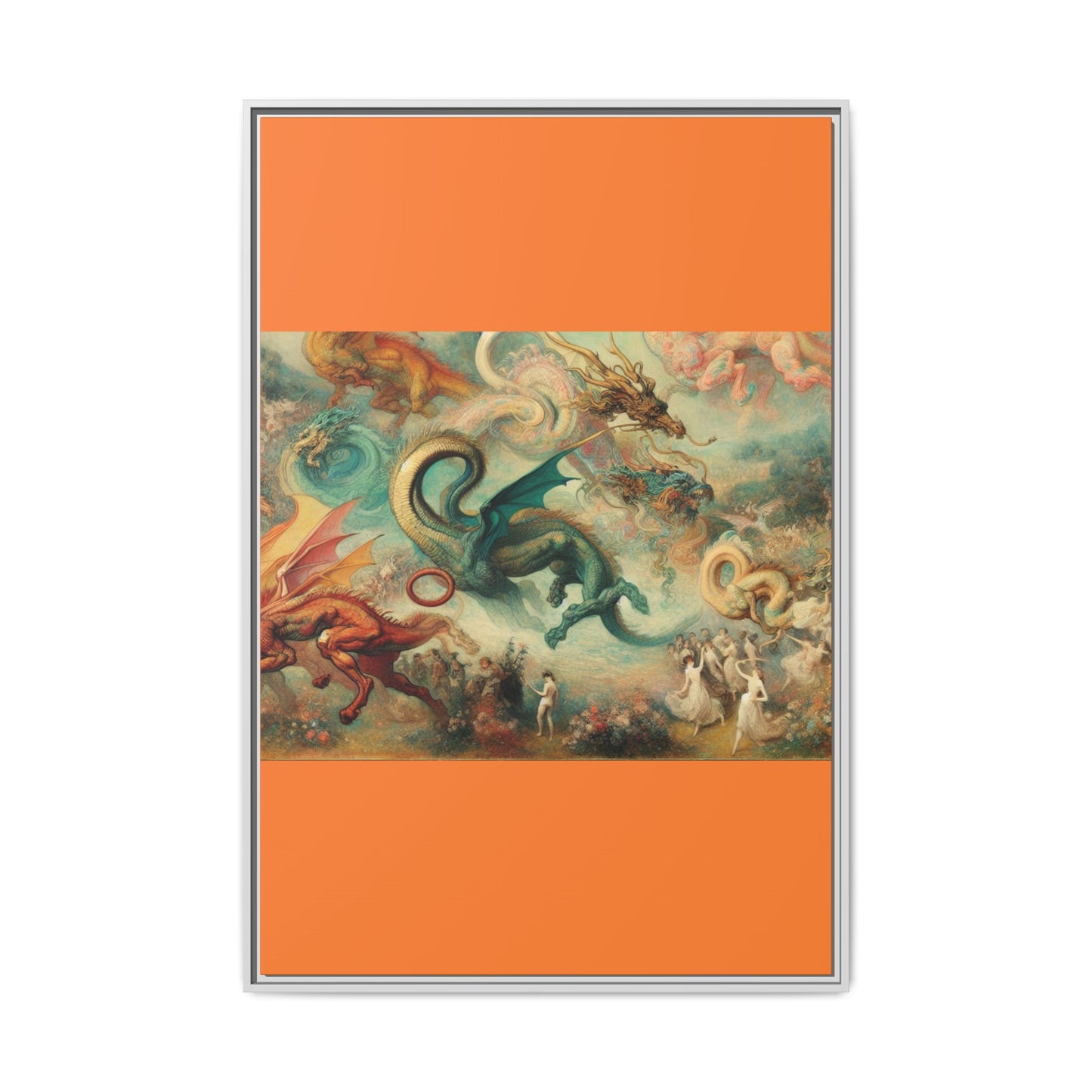 Degas Dreams of Dragons Canvas, Framed (Multi-color)