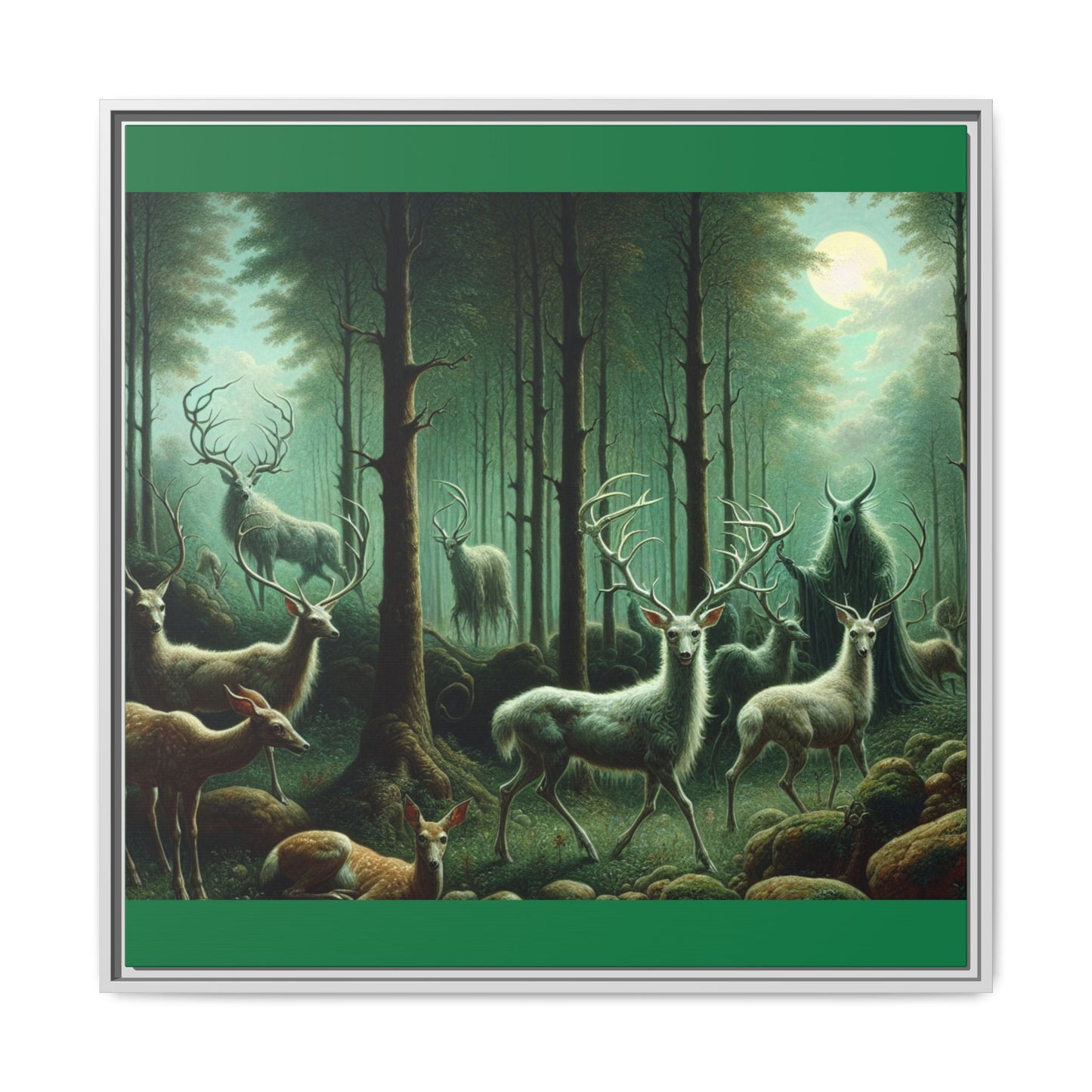 Wendigo Shepherd Canvas, Framed (Multi-color)