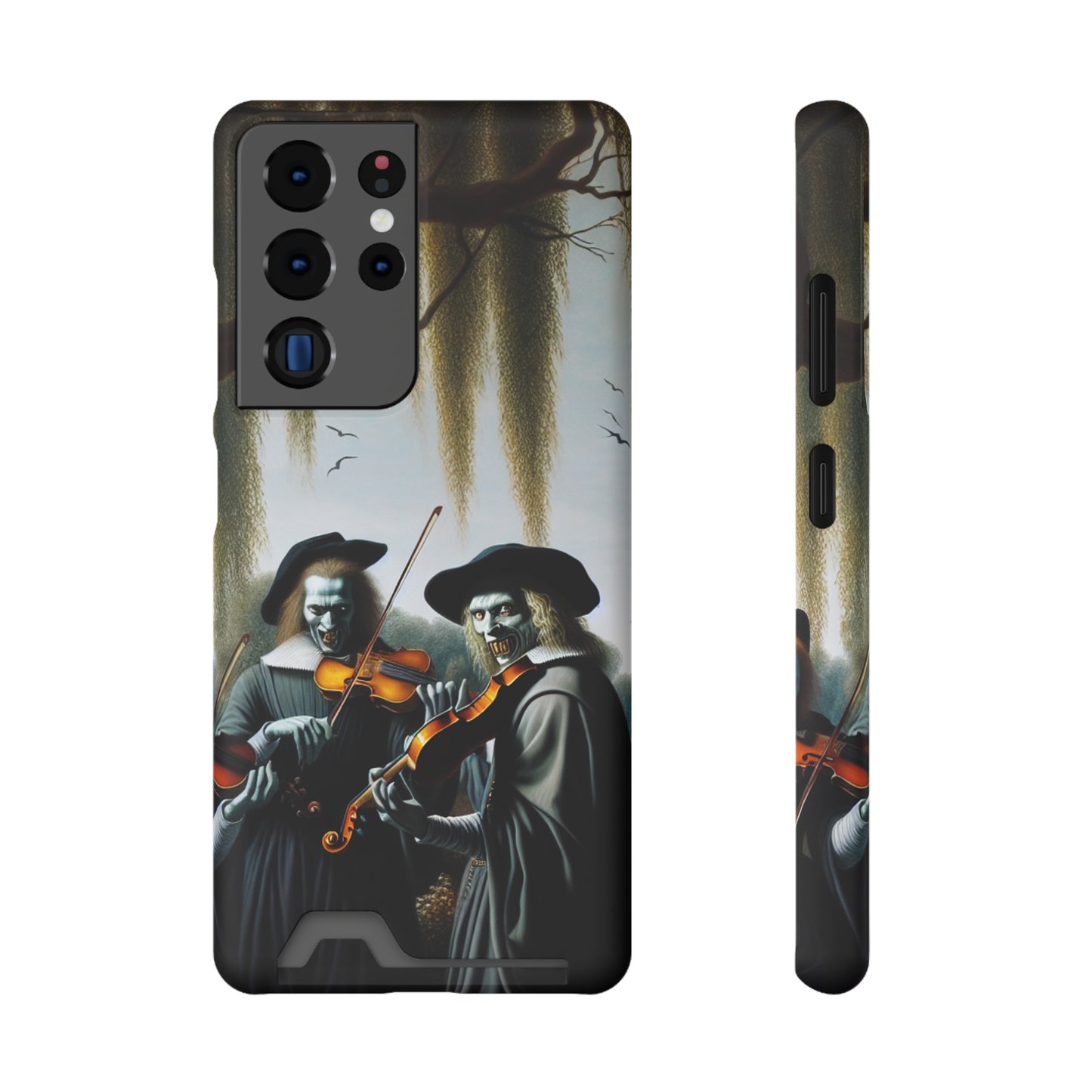 Vermeer's Vampire Violinists Phone Case with Card Holder - GALAXY