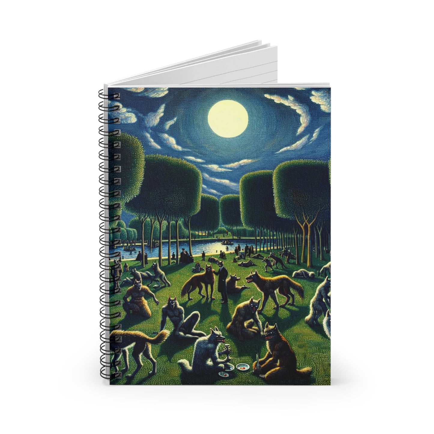 Werewolves at the Waterfront Spiral Notebook
