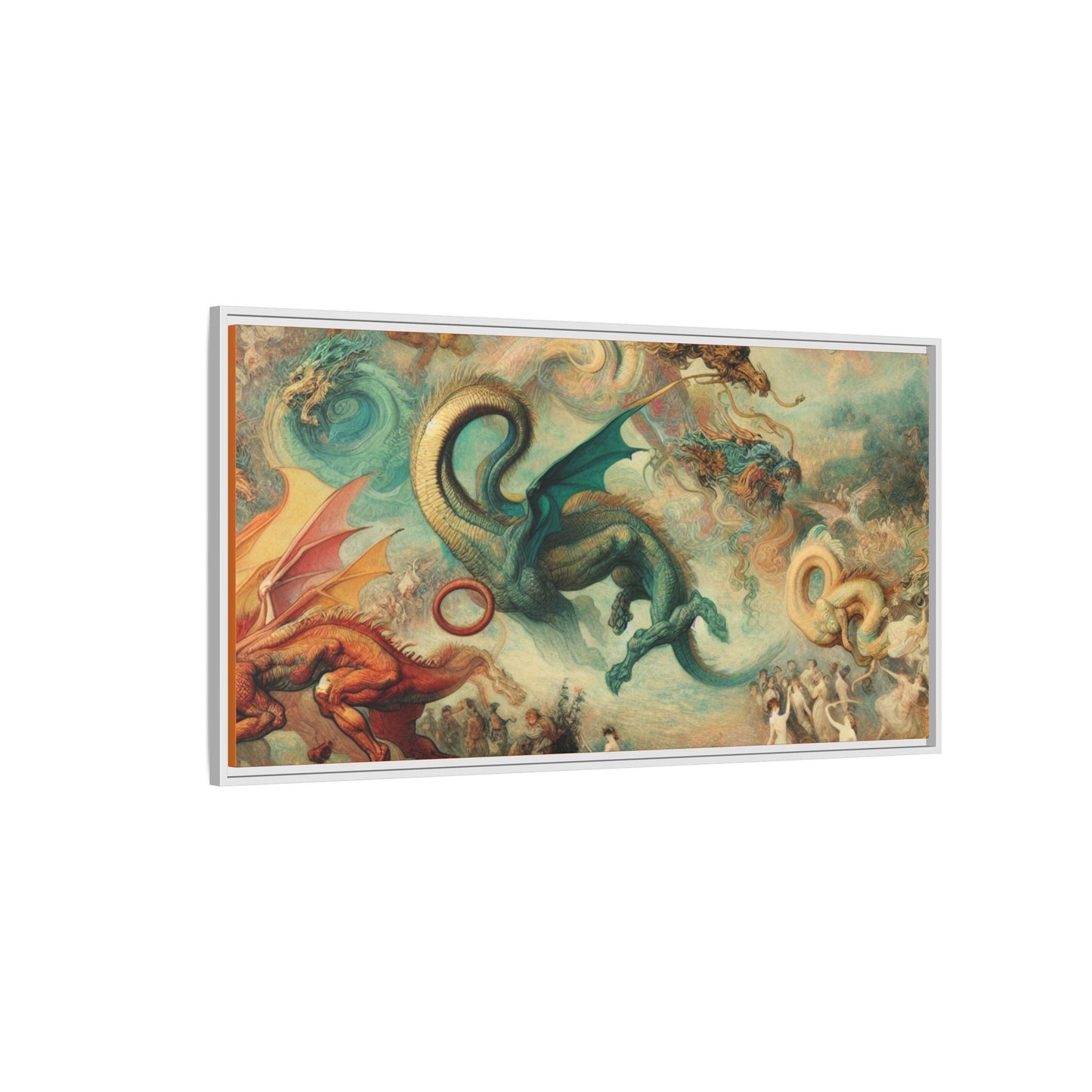 Degas Dreams of Dragons Canvas, Framed (Multi-color)