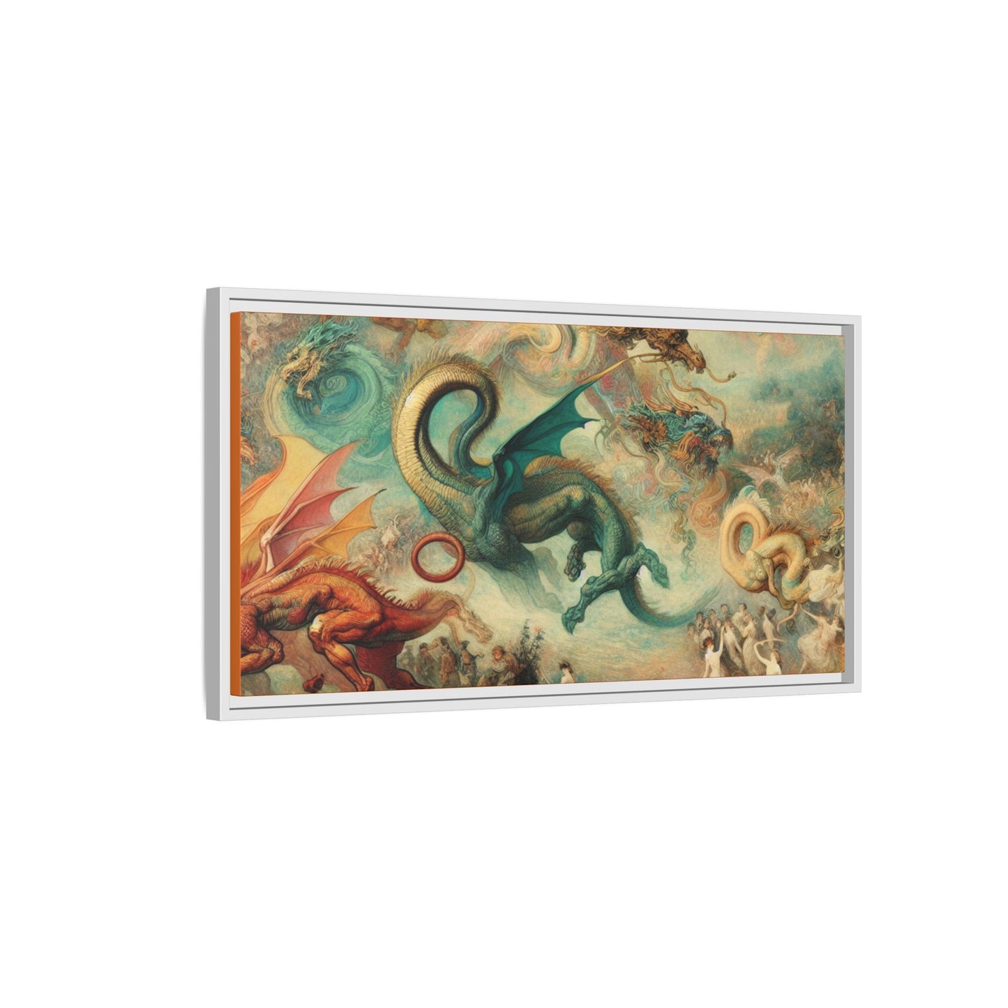 Degas Dreams of Dragons Canvas, Framed (Multi-color)