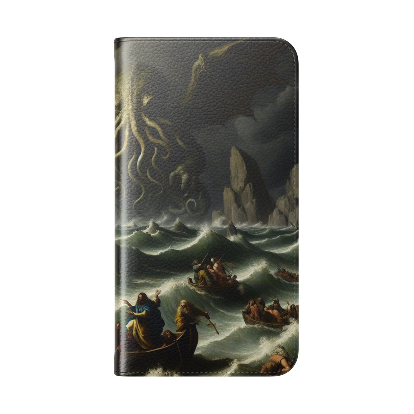 Cthulhu in the Storm Flip Cases for iPhones
