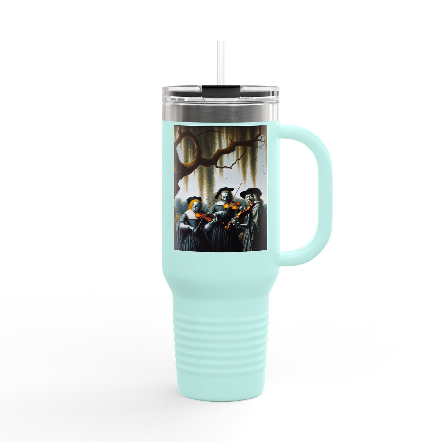 Vermeer's Vampire Violinists Insulated Travel Mug, 40oz