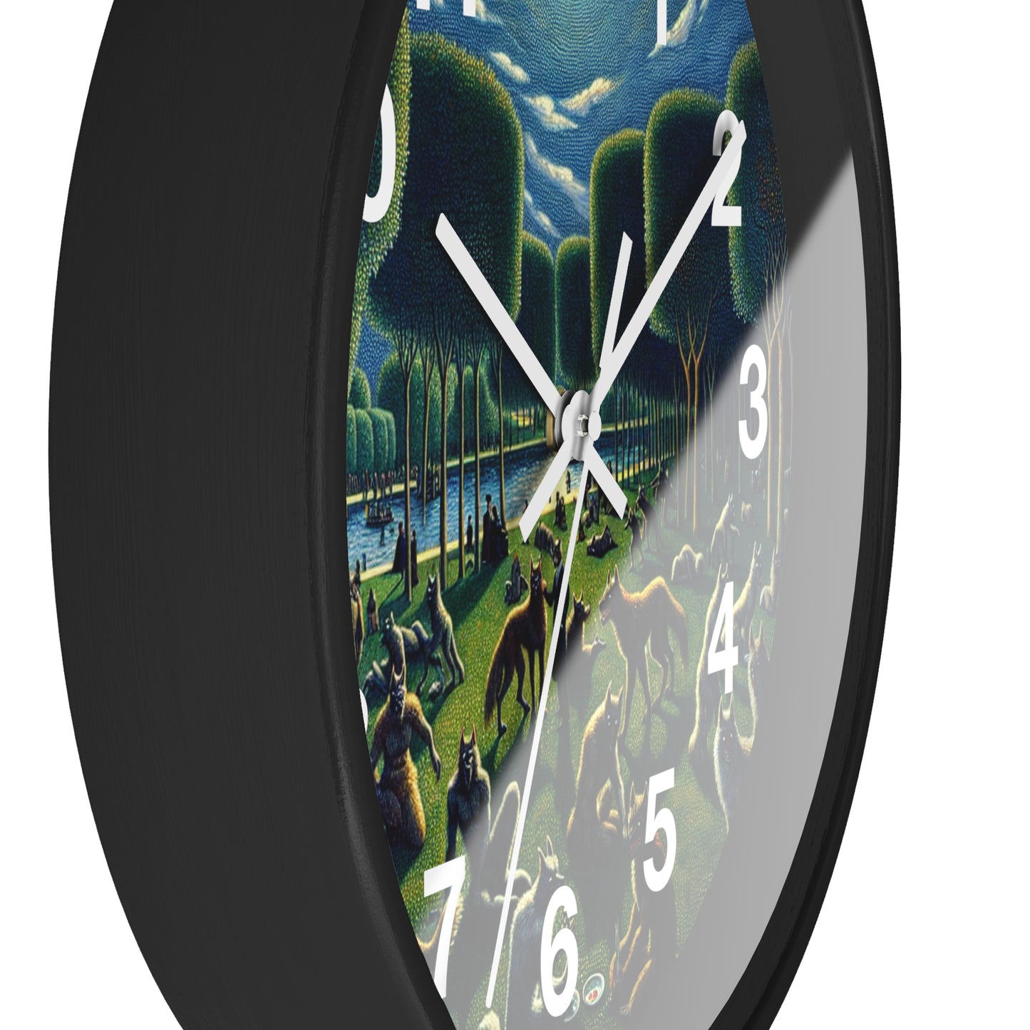 Werewolves at the Waterfront Wall Clock