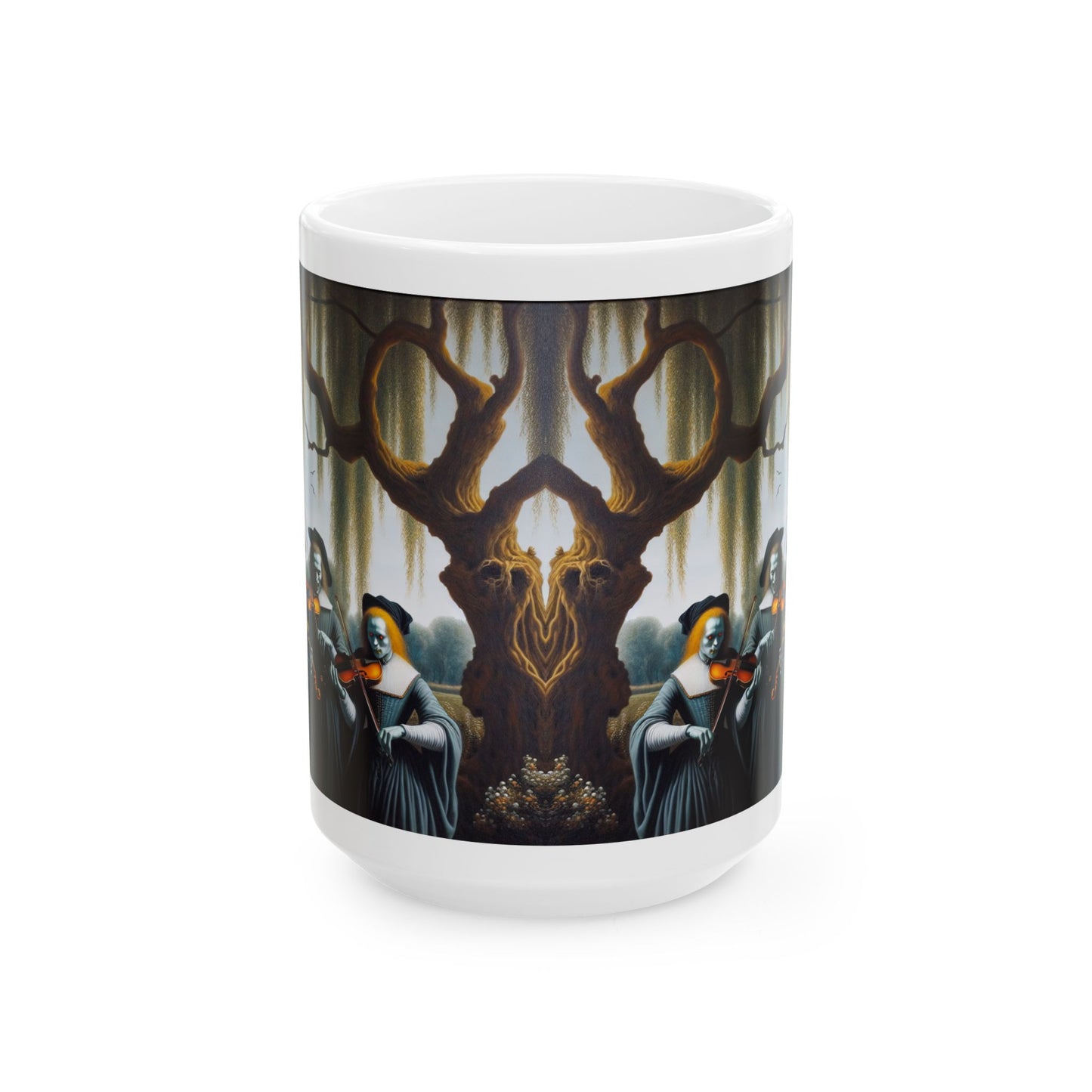 Vermeer's Vampire Violinists Ceramic Mug