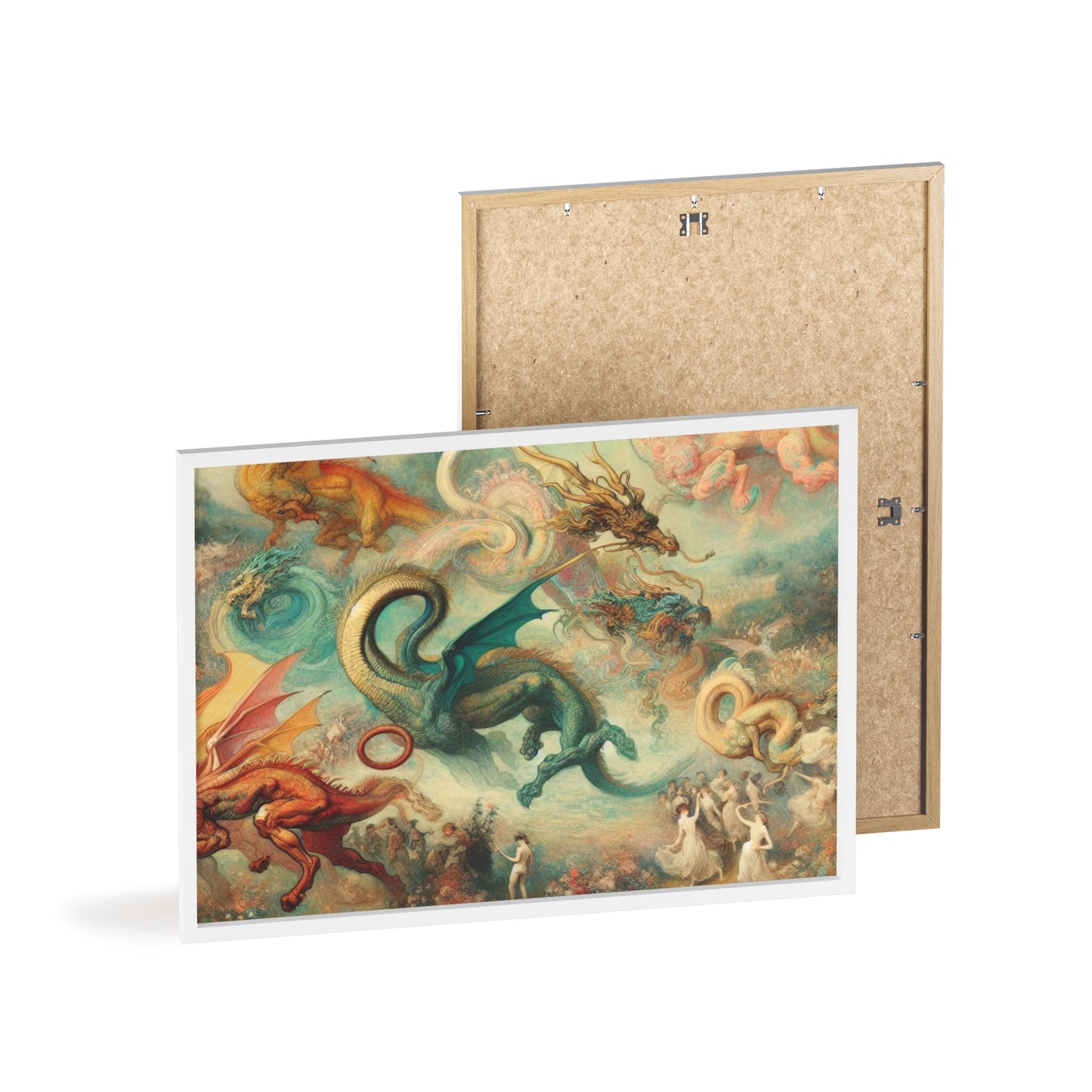 Framed Degas Dreams of Dragons Poster