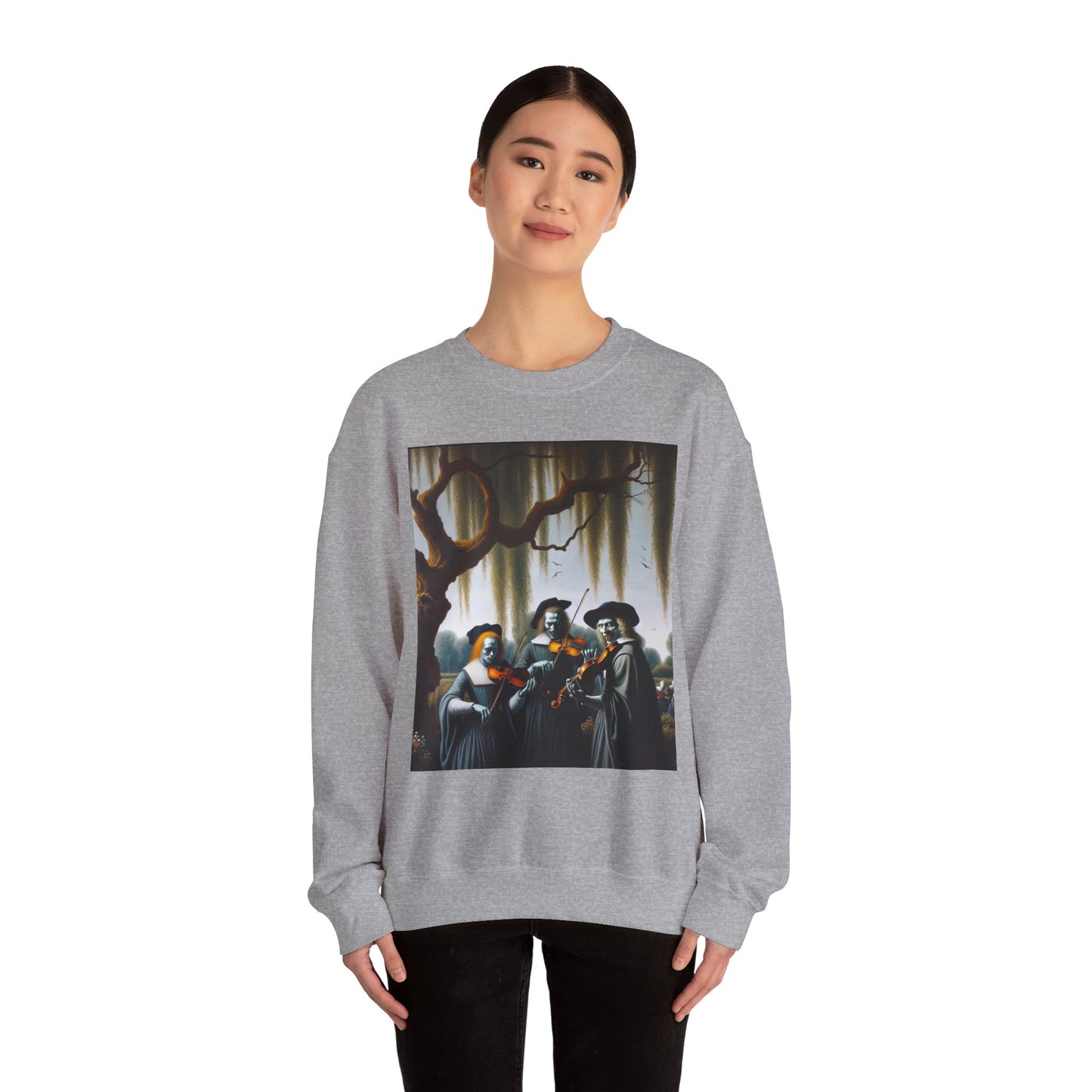 Vermeer's Vampire Violinists Crewneck Sweatshirt