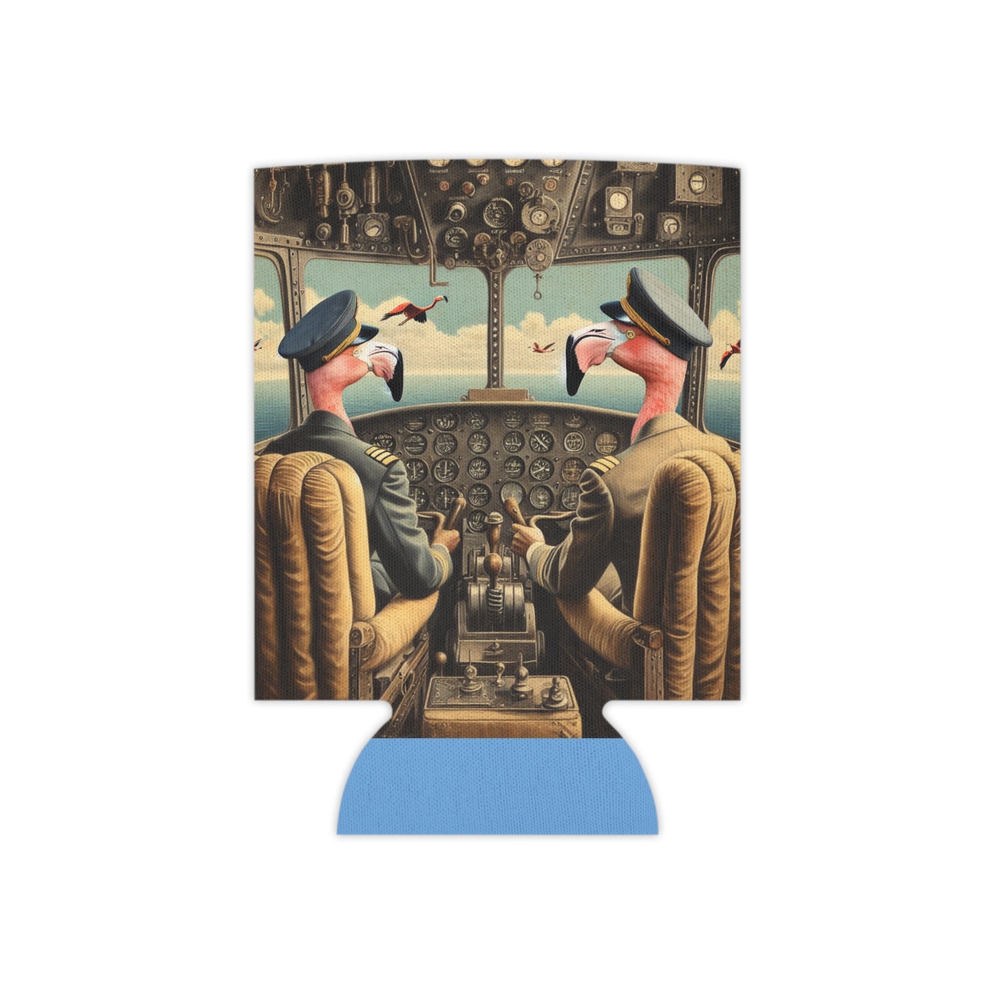 Flamingo Flight Deck Can Cooler