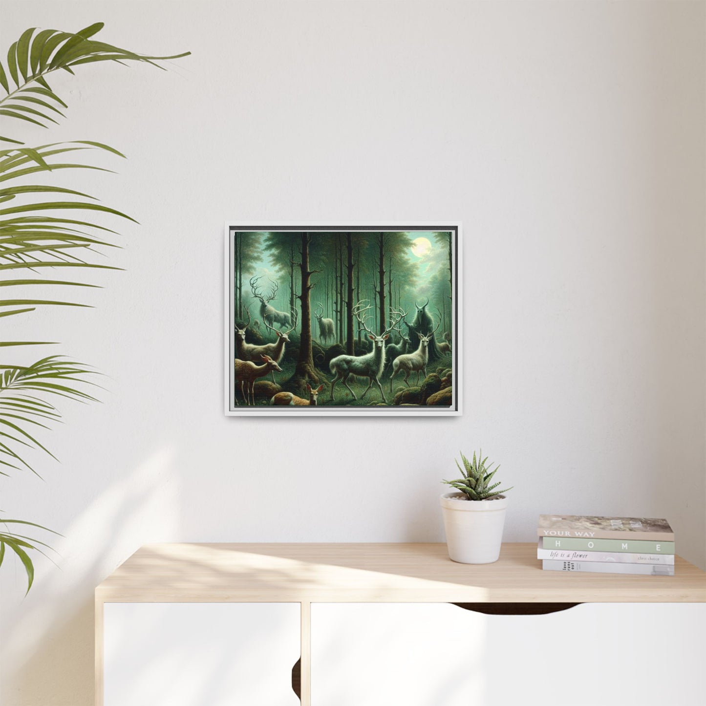 Wendigo Shepherd Canvas, Framed (Multi-color)