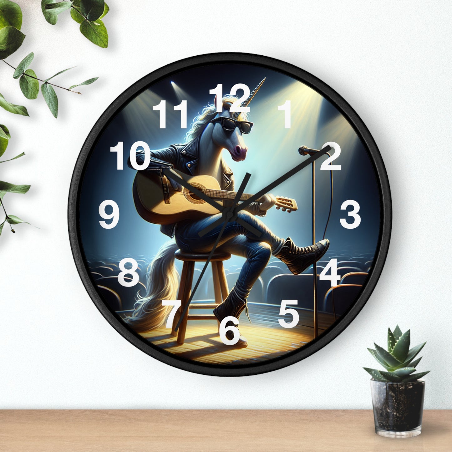 Unicorn Unplugged Wall Clock
