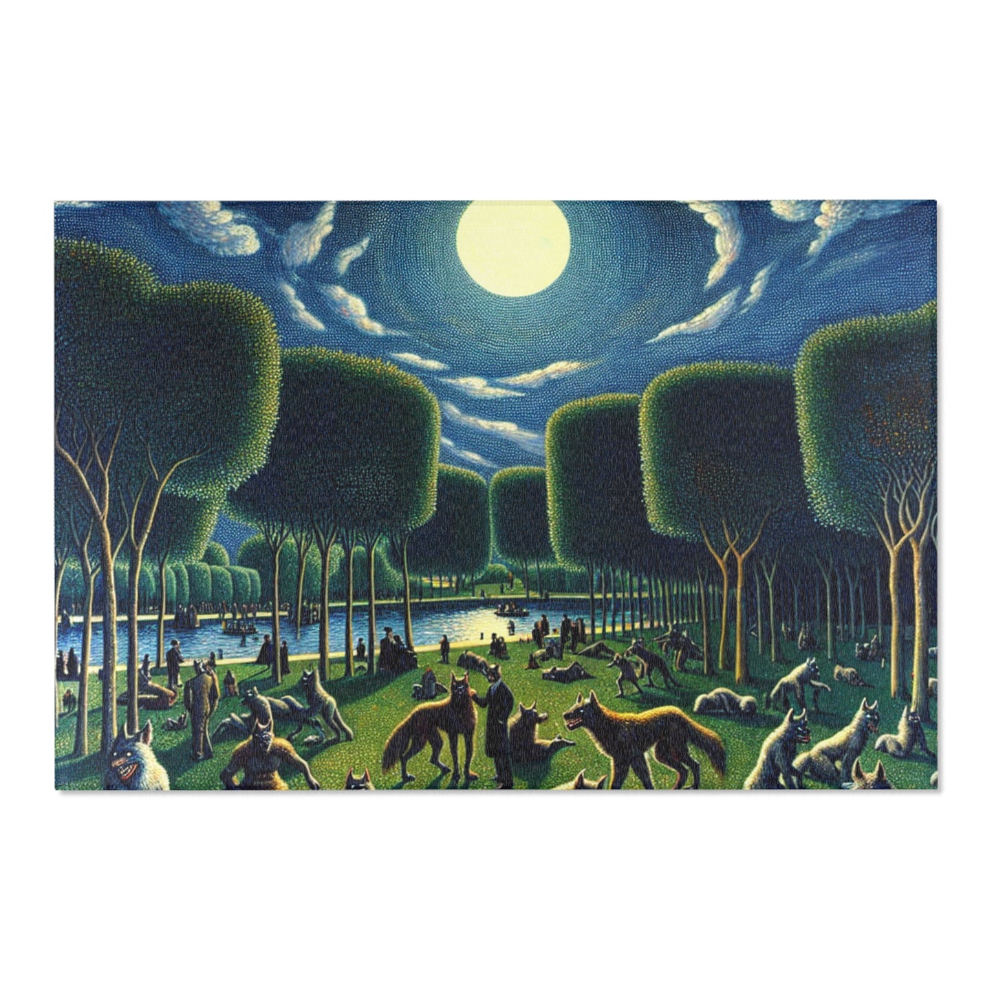 Werewolves at the Waterfront Area Rug - HORIZONTAL