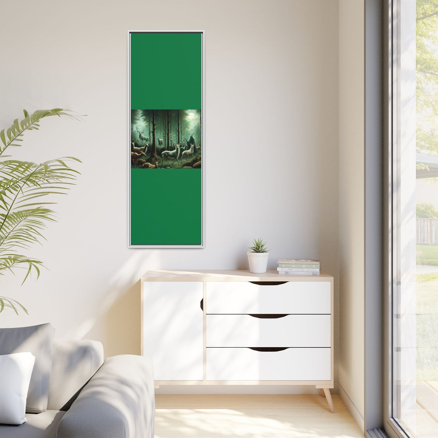 Wendigo Shepherd Canvas, Framed (Multi-color)