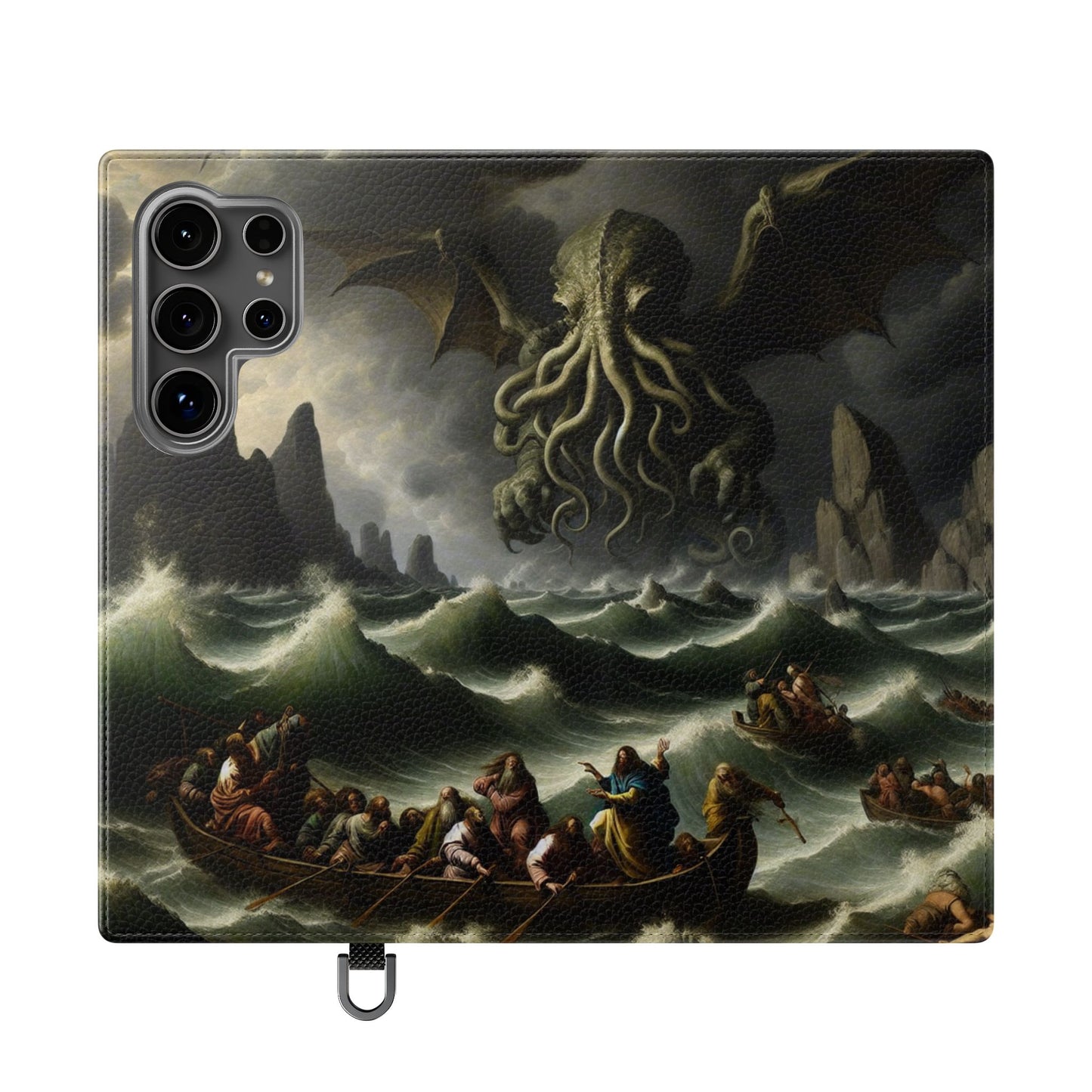 Cthulhu in the Storm Flip Cases for iPhones