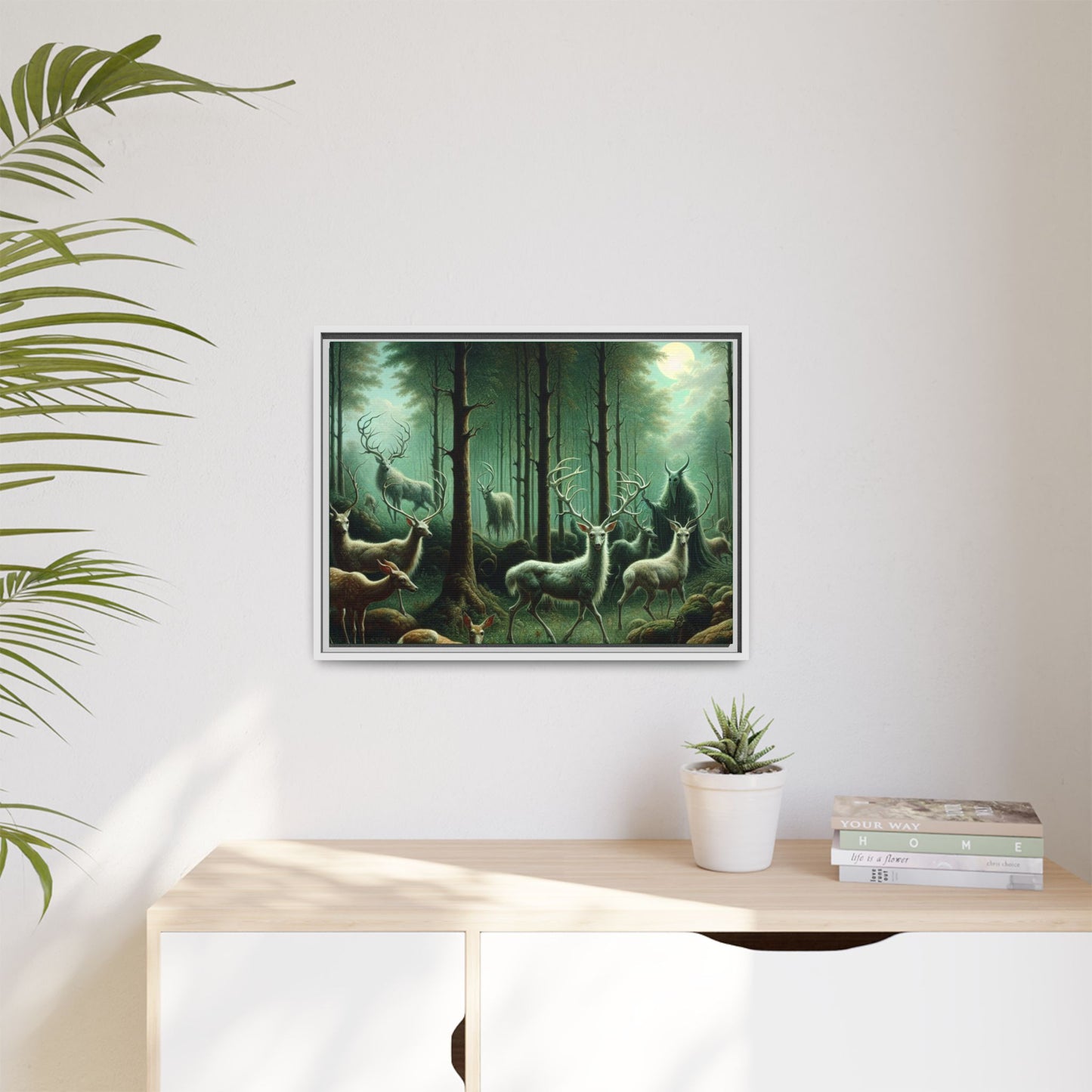 Wendigo Shepherd Canvas, Framed (Multi-color)