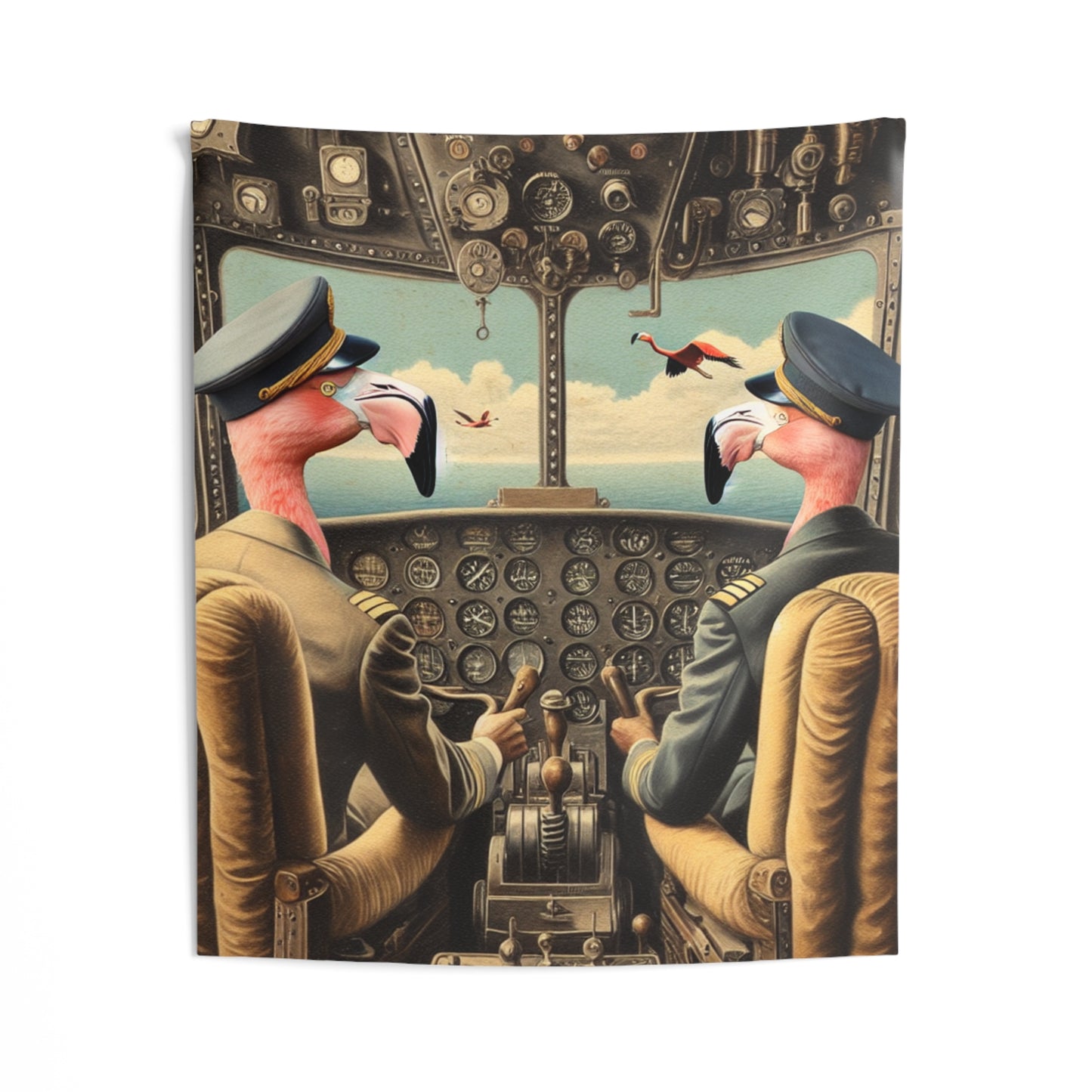 Flamingo Flight Deck Wall Tapestry