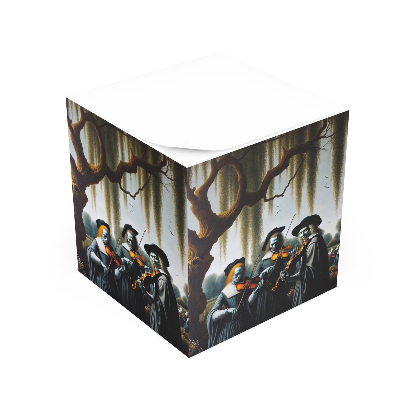 Vermeer's Vampire Violinists Post It Note Cube
