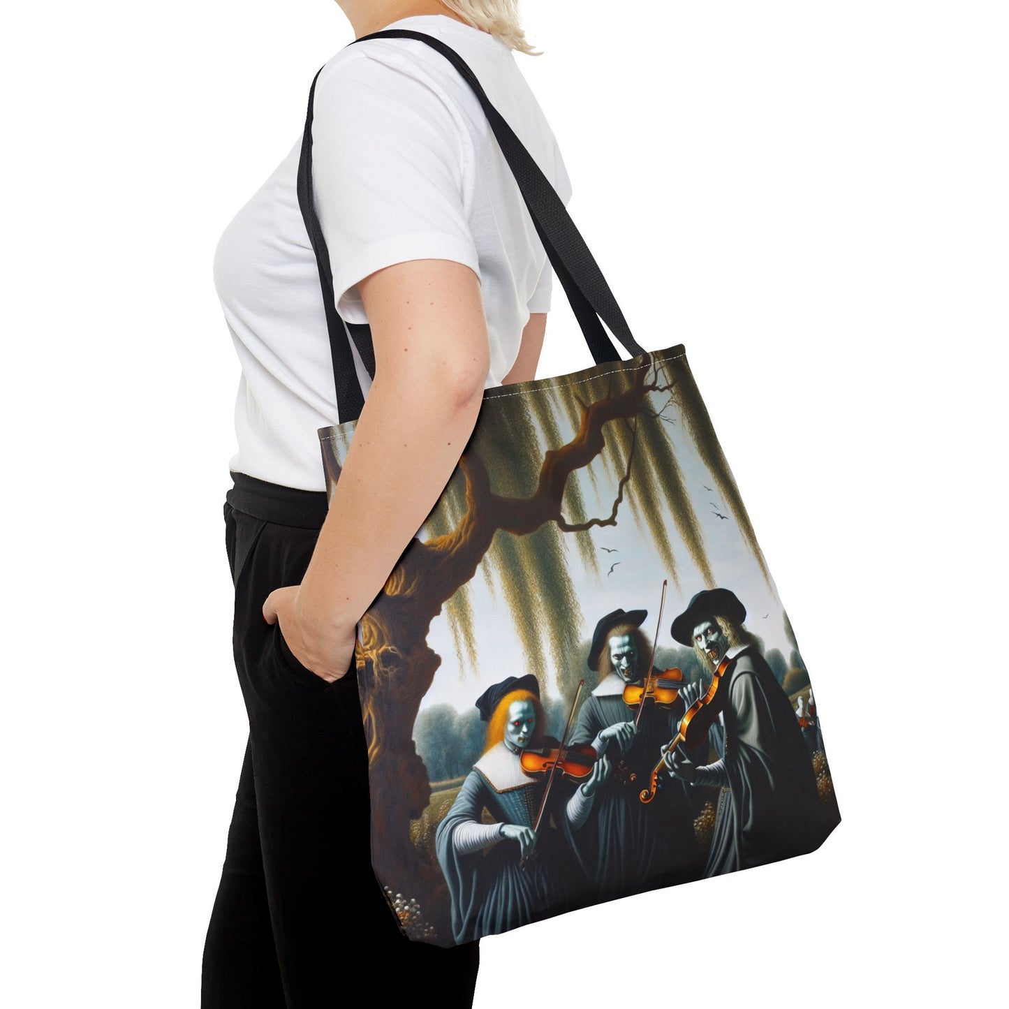 Vermeer's Vampire Violinists Tote Bag
