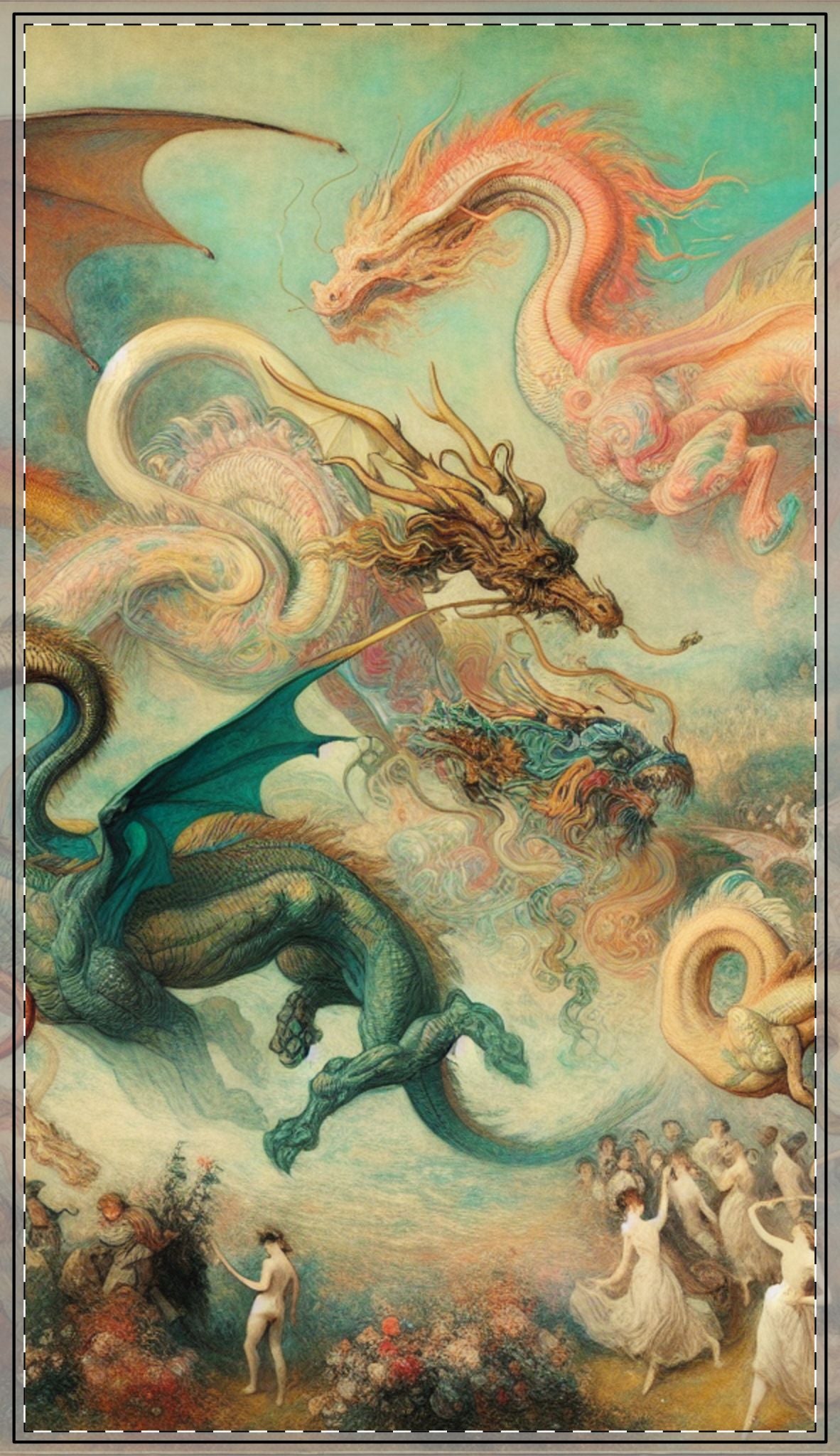 Degas Dreams of Dragons Tablecloth