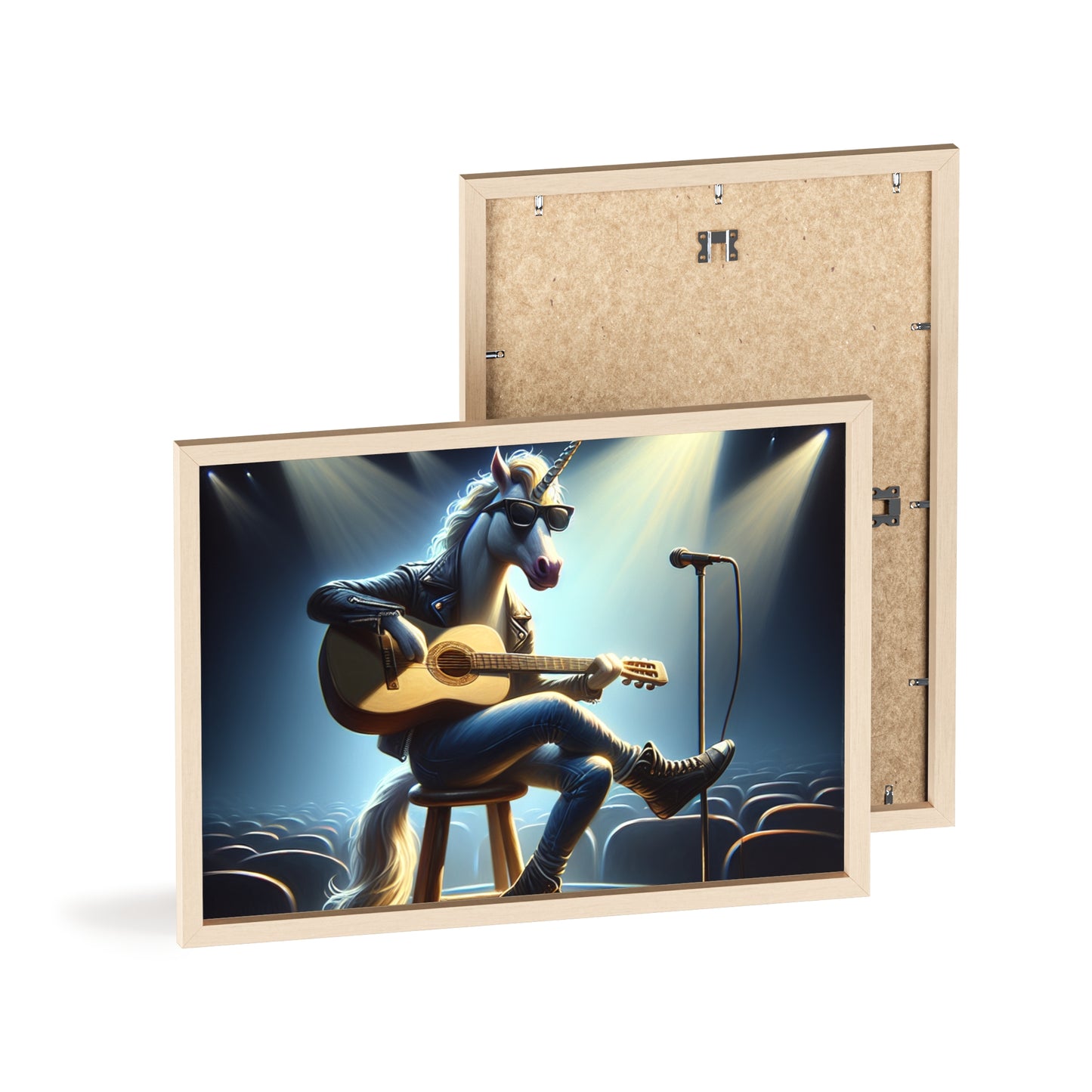 Framed Unicorn Unplugged Poster