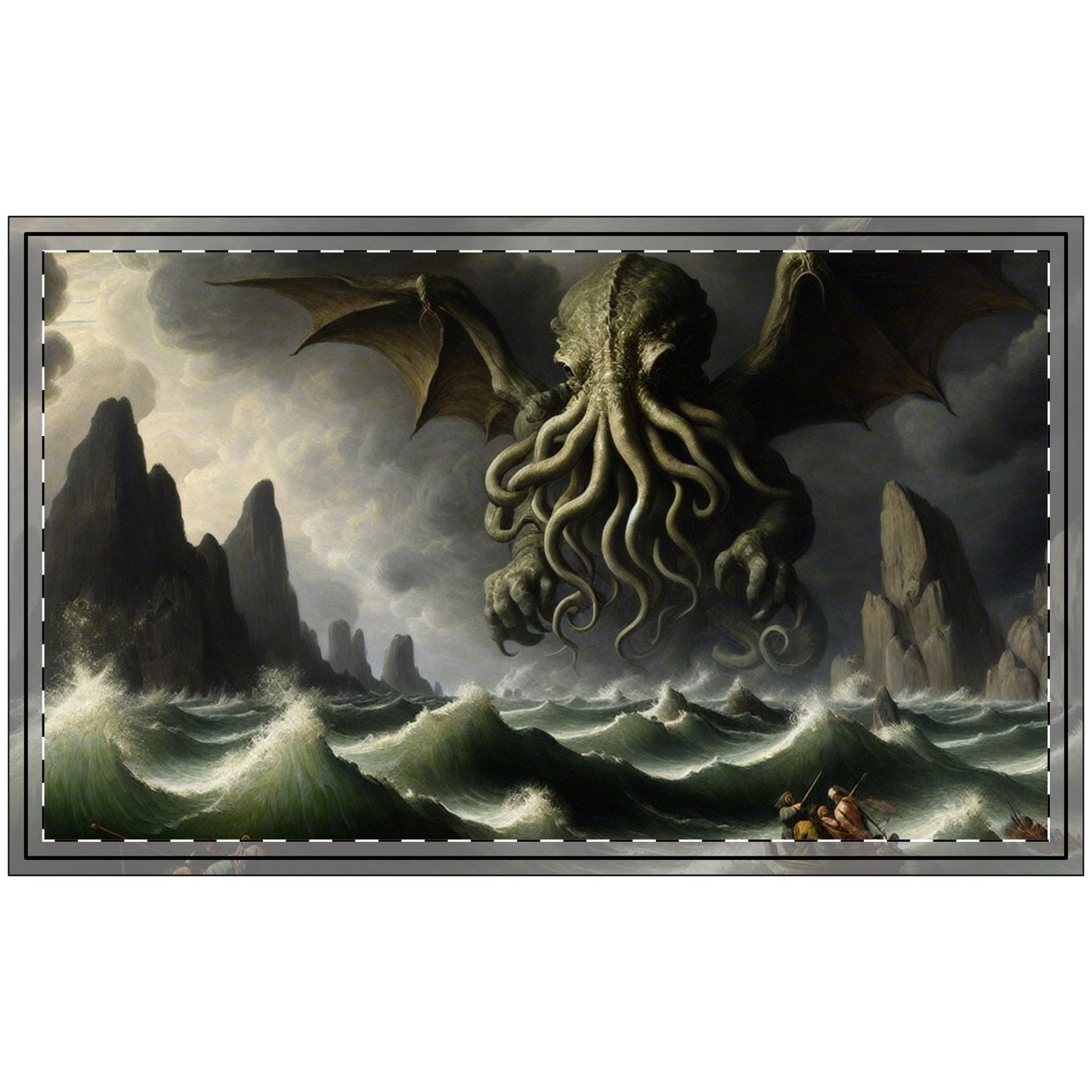 Cthulhu in the Storm Polyester Doormat