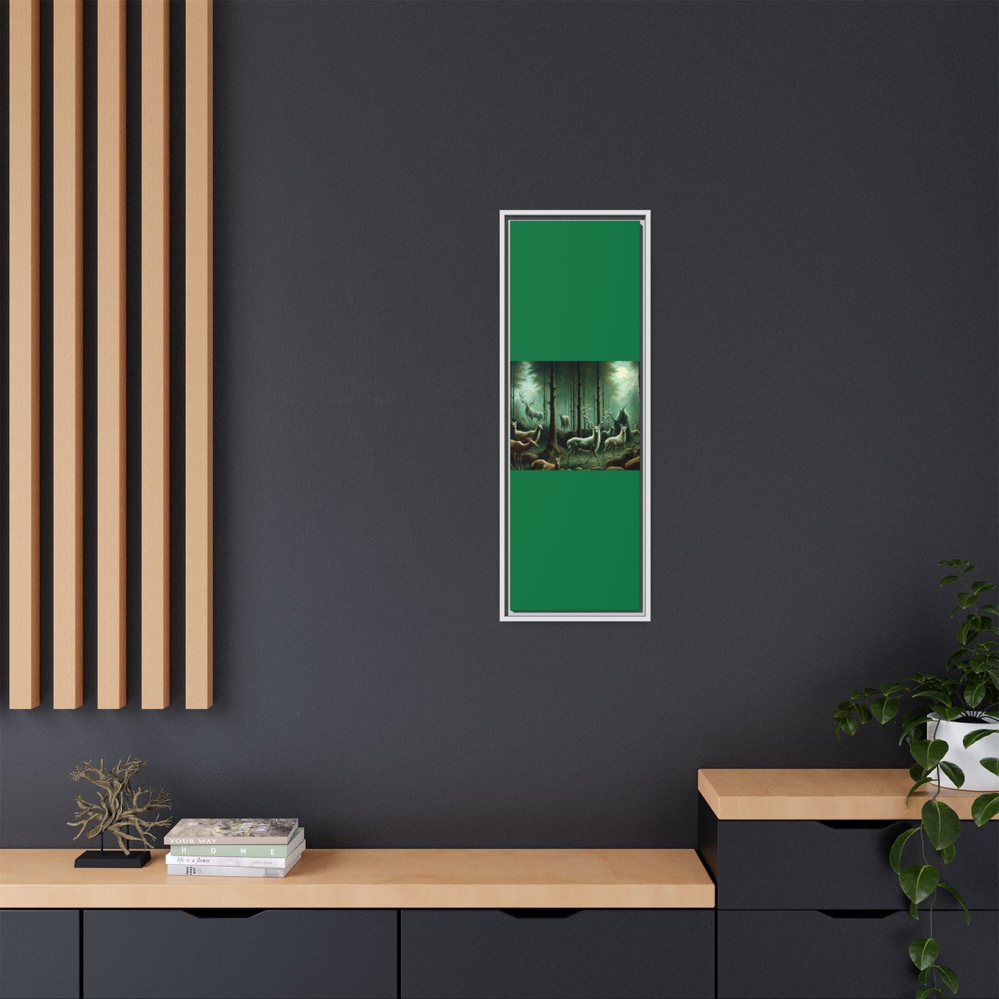 Wendigo Shepherd Canvas, Framed (Multi-color)