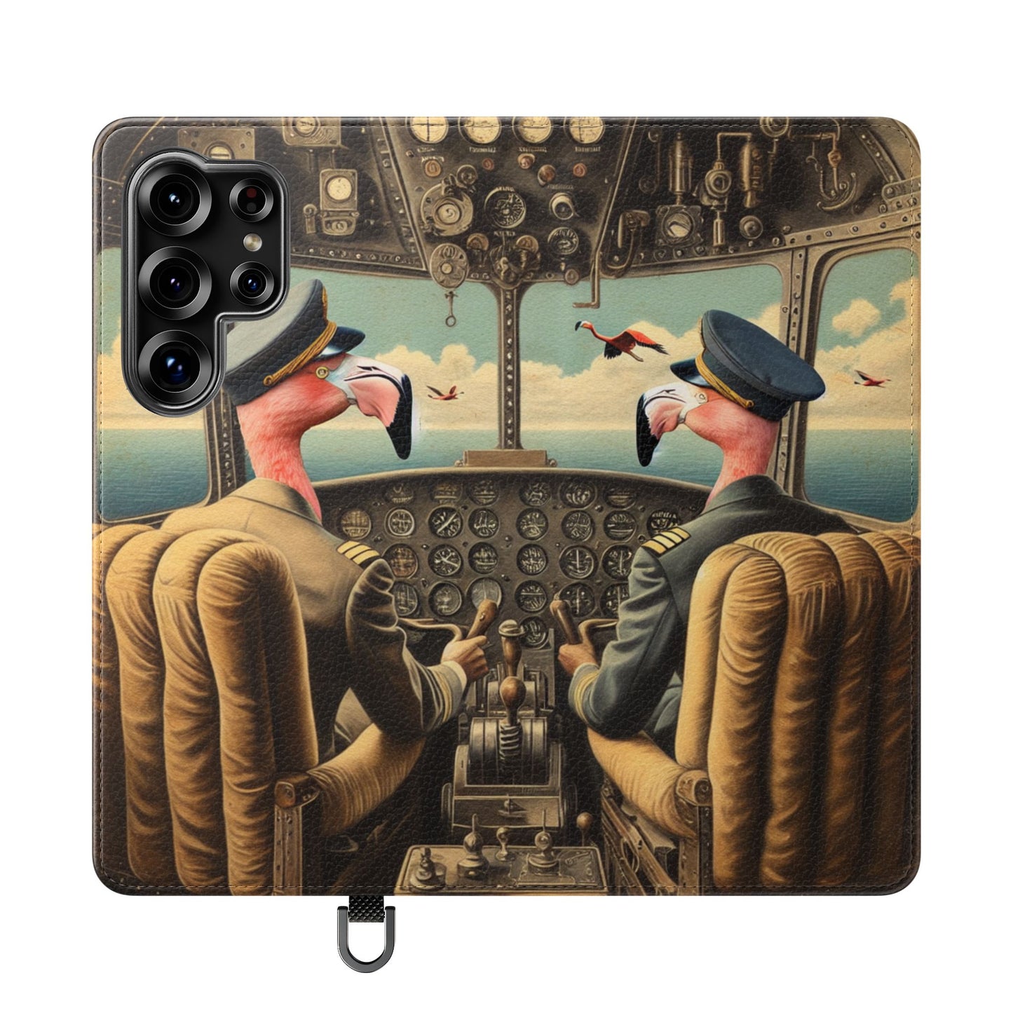Flamingo Flight Deck Flip Case - iPhone/Galaxy