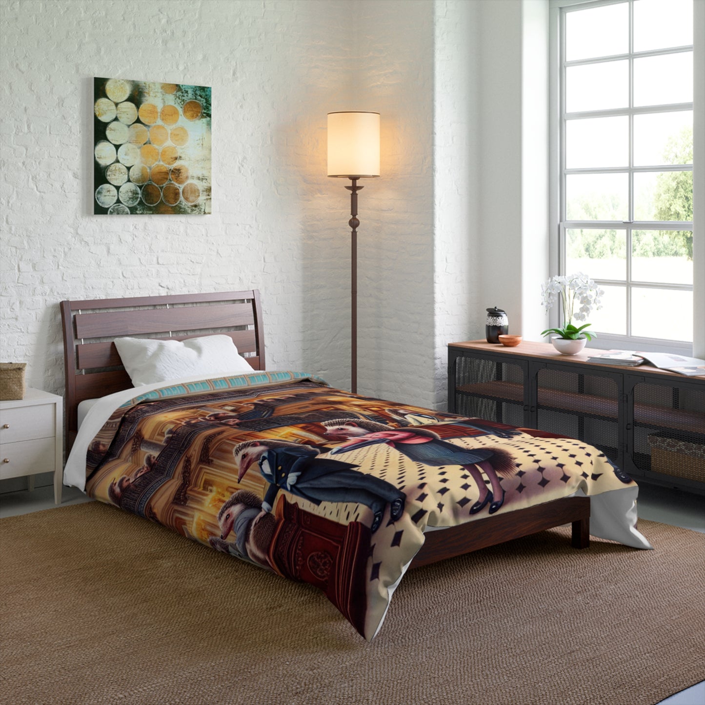 Hedgehog Hotel Comforter