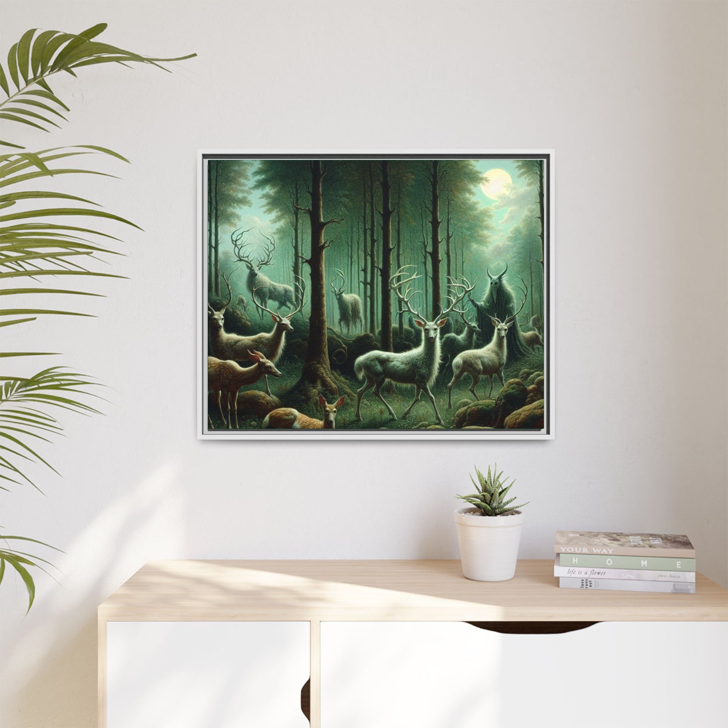 Wendigo Shepherd Canvas, Framed (Multi-color)
